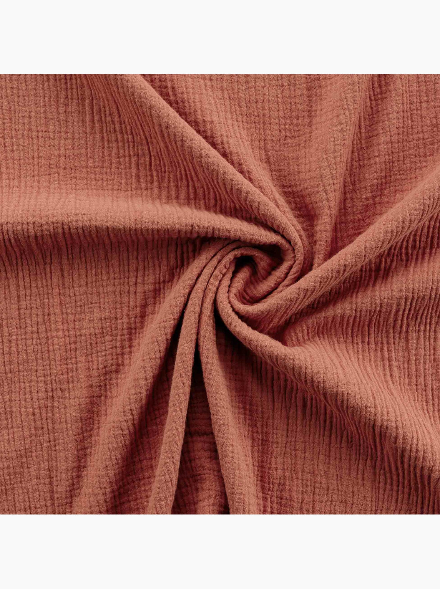 Parure de lit sienna + 2 taies 63x63 cm – double face gaze de coton & coton 57 fils - Terracotta