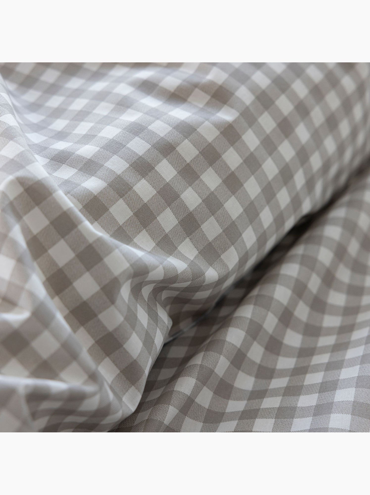Parure de lit vichy - Beige