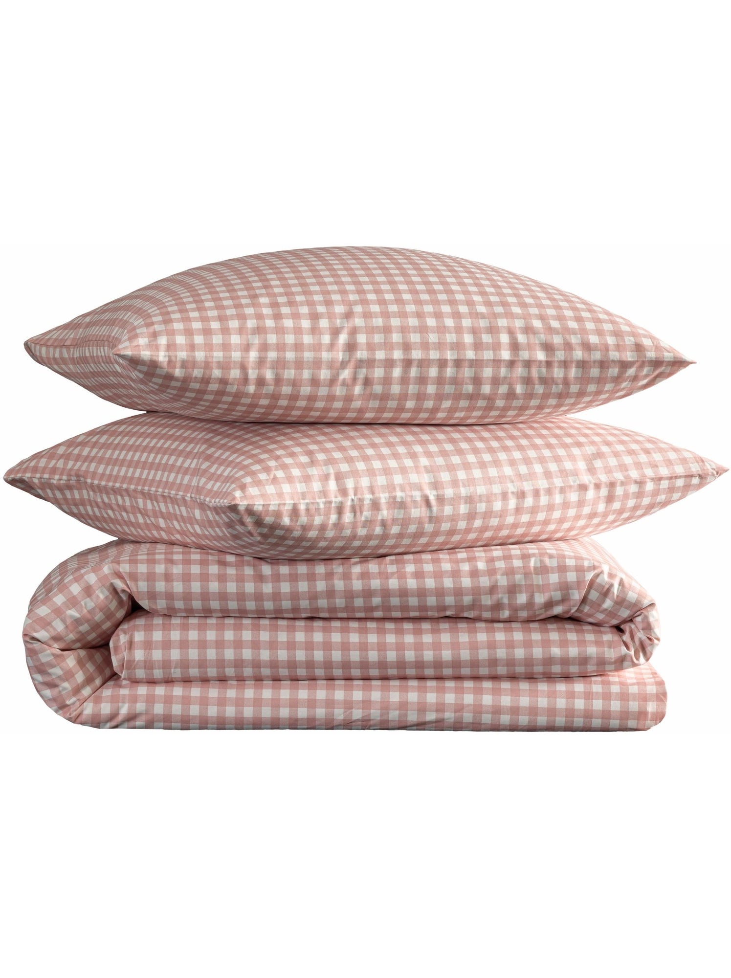 Parure de lit vichy - Rose