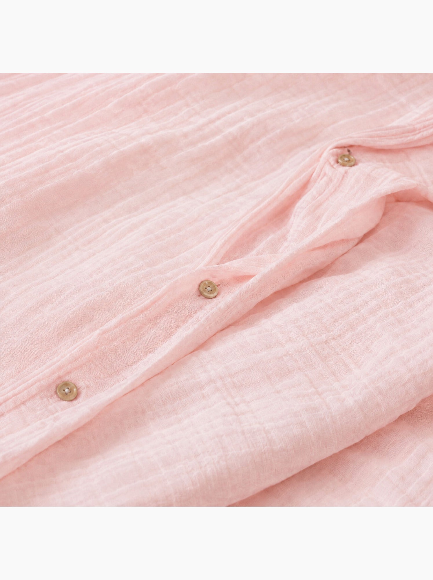 Parure housse de couette 100 % gaze de coton ava - Rose lotus