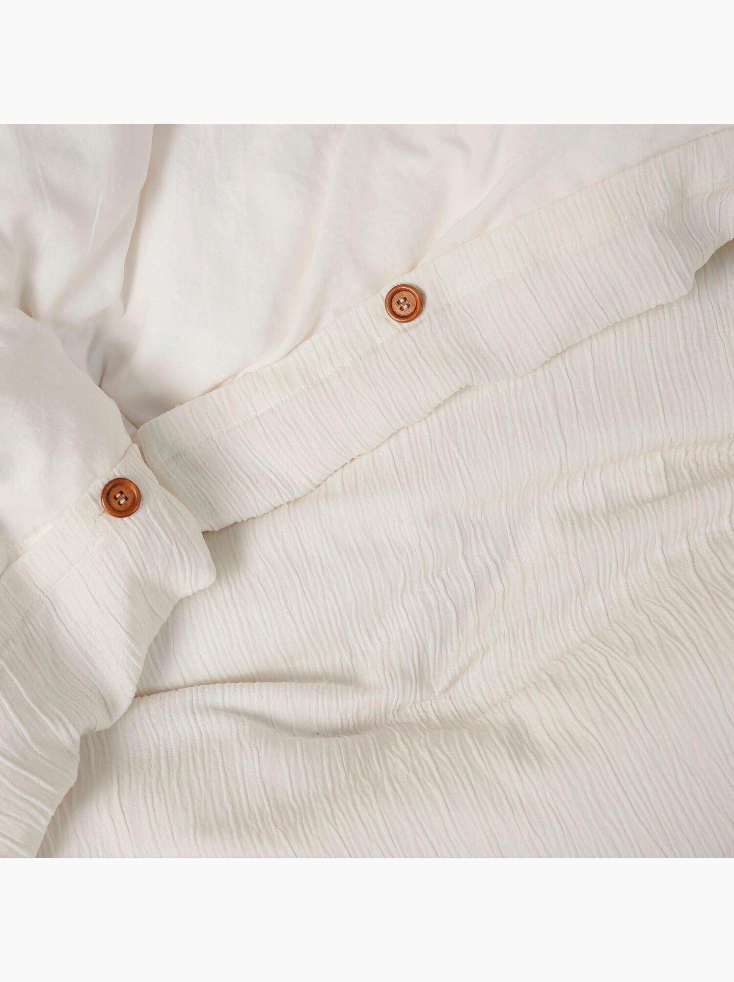 Parure housse de couette 100 % polyester maya - Blanc