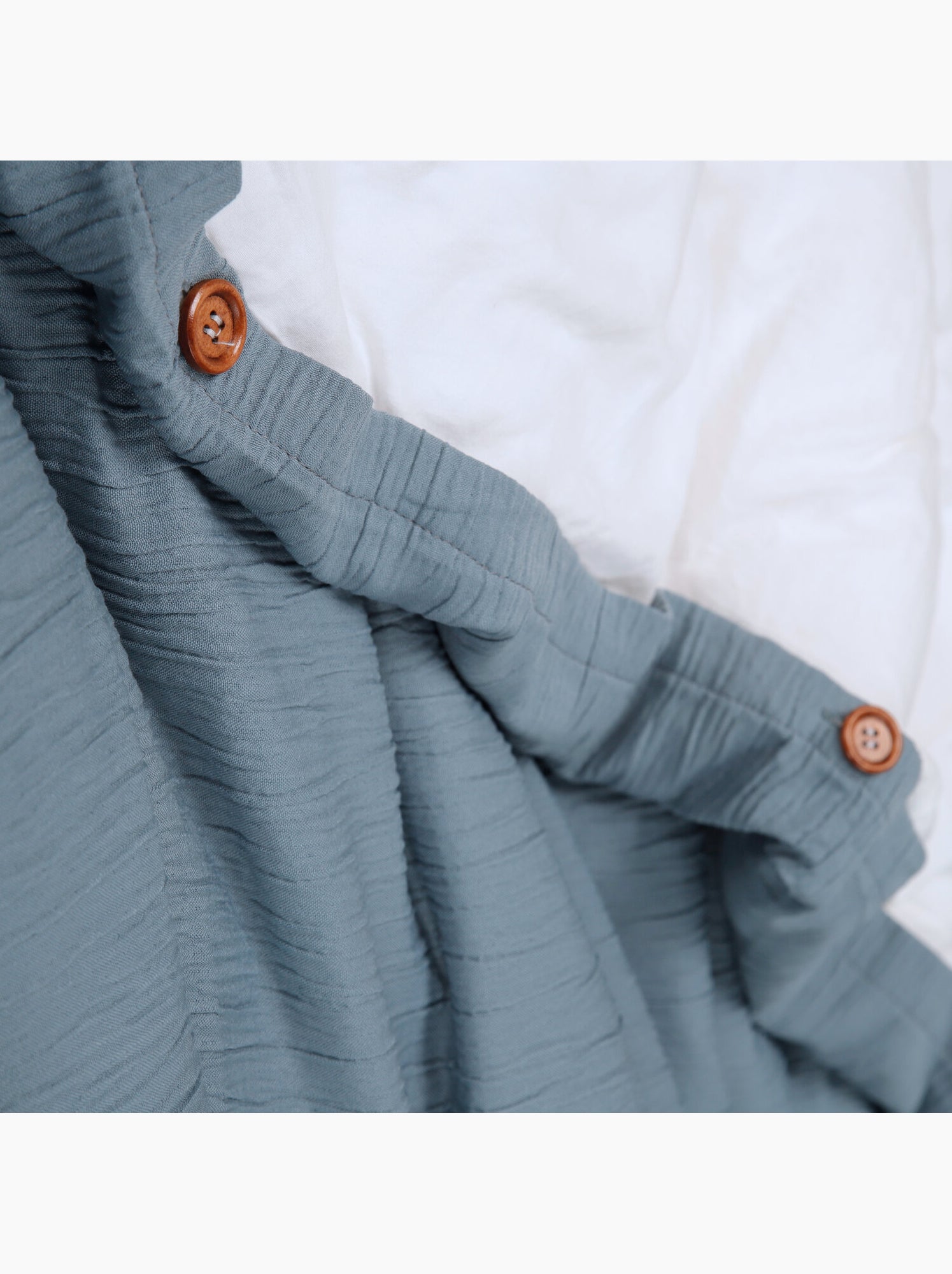 Parure housse de couette 100 % polyester maya - Bleu pétrole