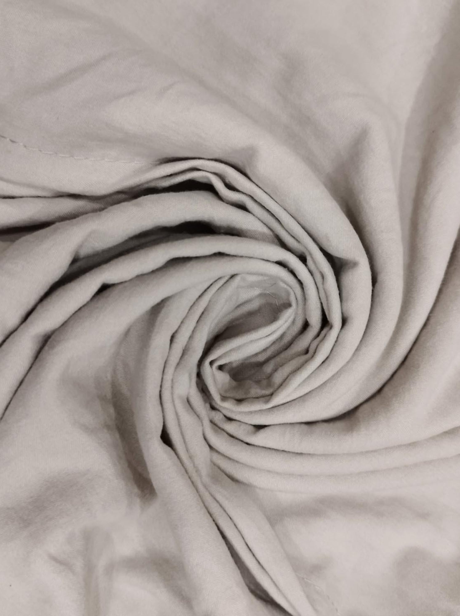 Parure housse de couette en microfibre lavée boheme, par soleil d'ocre avec 1 taie d'oreiller - Ecru