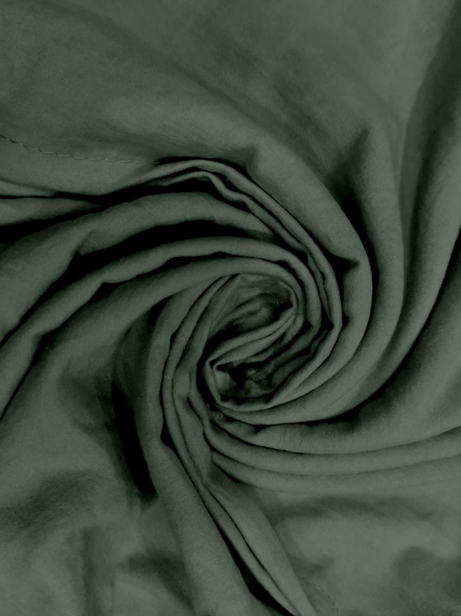 Parure housse de couette en microfibre lavée boheme, par soleil d'ocre avec 1 taie d'oreiller - Kaki