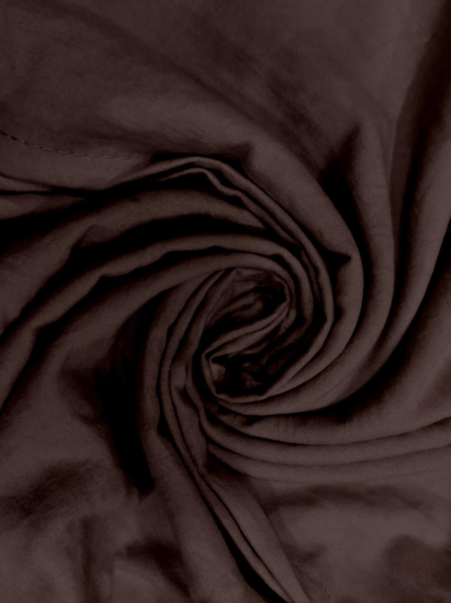 Parure housse de couette en microfibre lavée boheme, par soleil d'ocre avec 1 taie d'oreiller - Marron