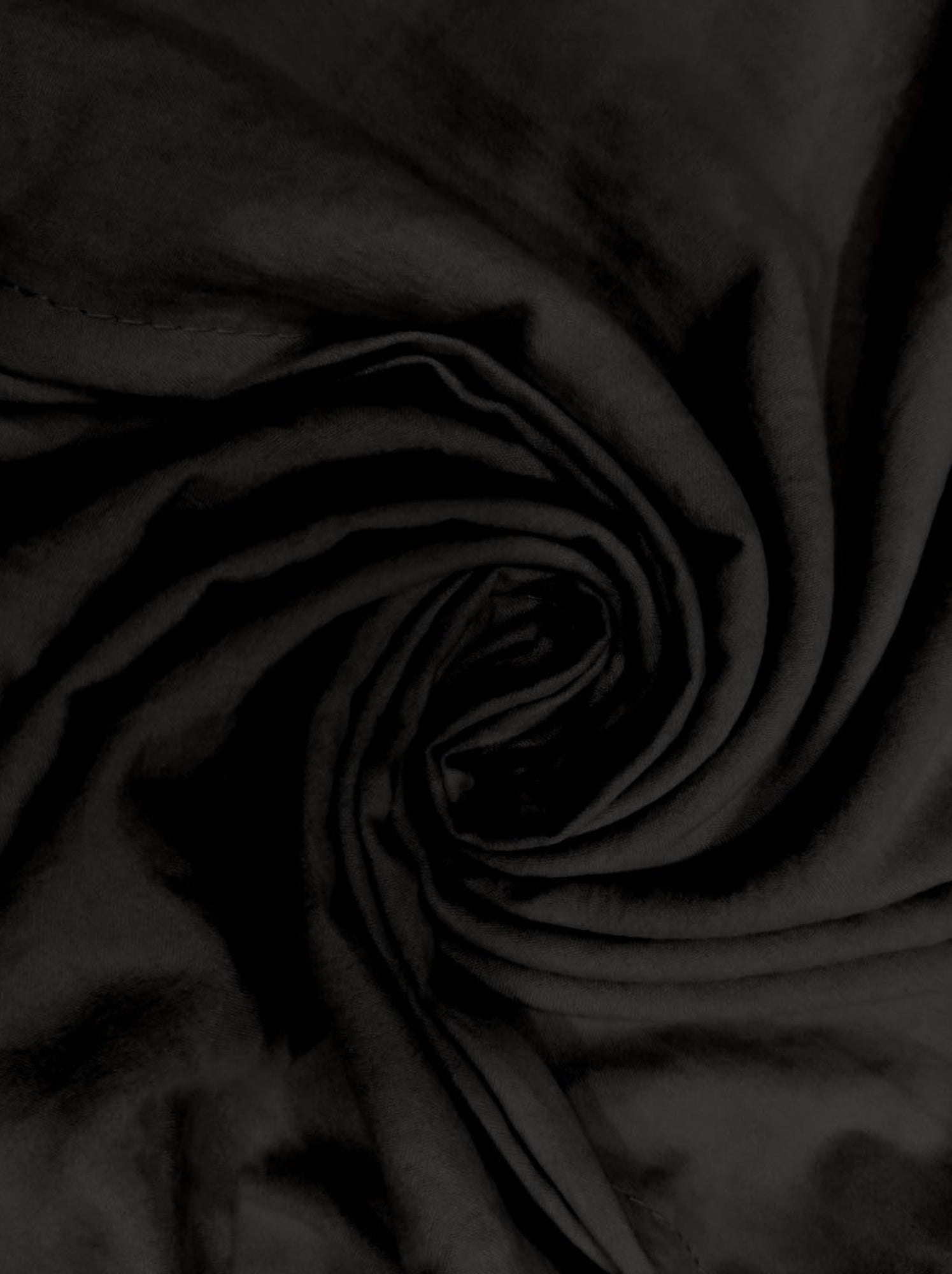 Parure housse de couette en microfibre lavée boheme, par soleil d'ocre avec 1 taie d'oreiller - Noir