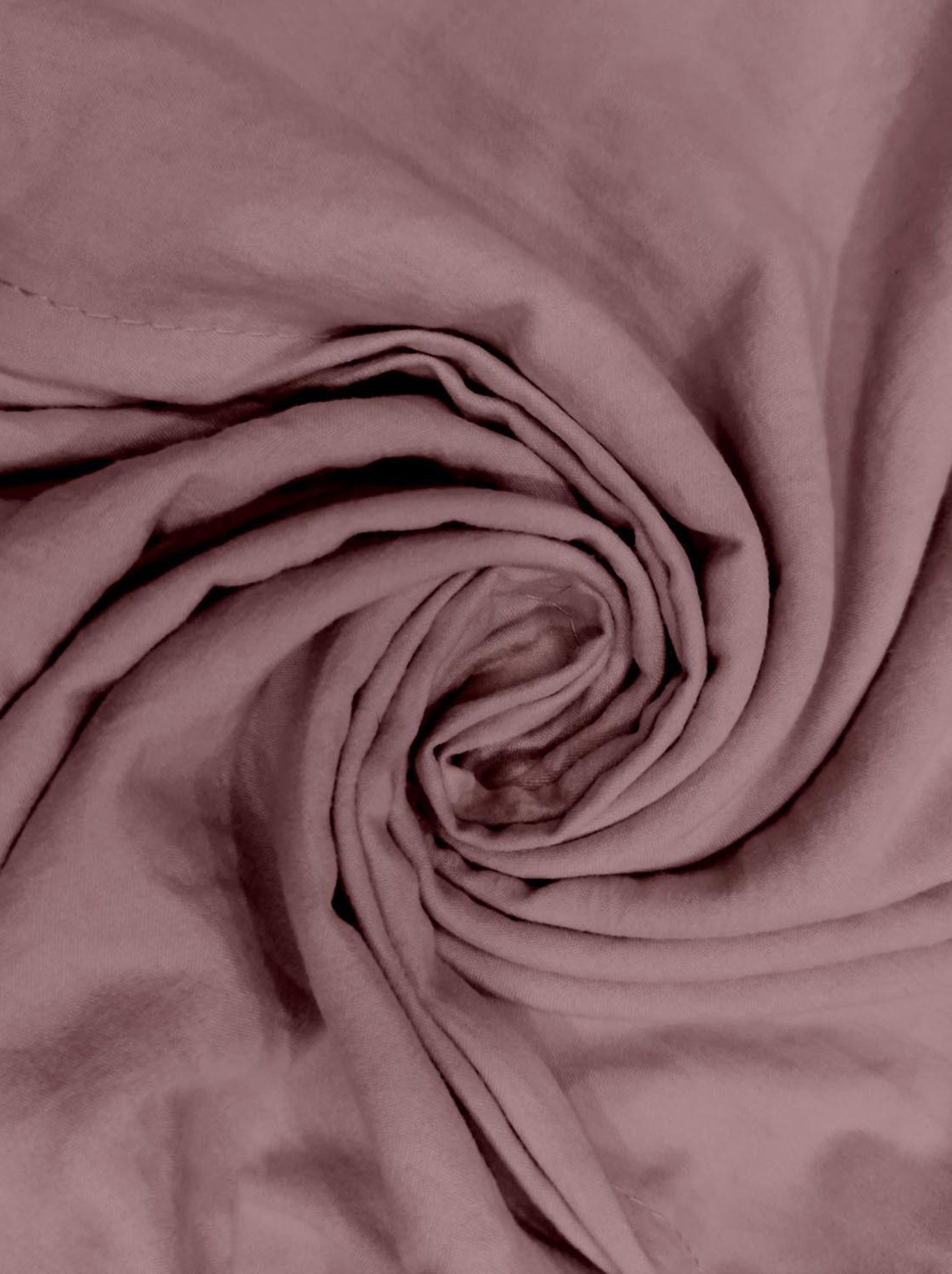 Parure housse de couette en microfibre lavée boheme, par soleil d'ocre avec 1 taie d'oreiller - Rose