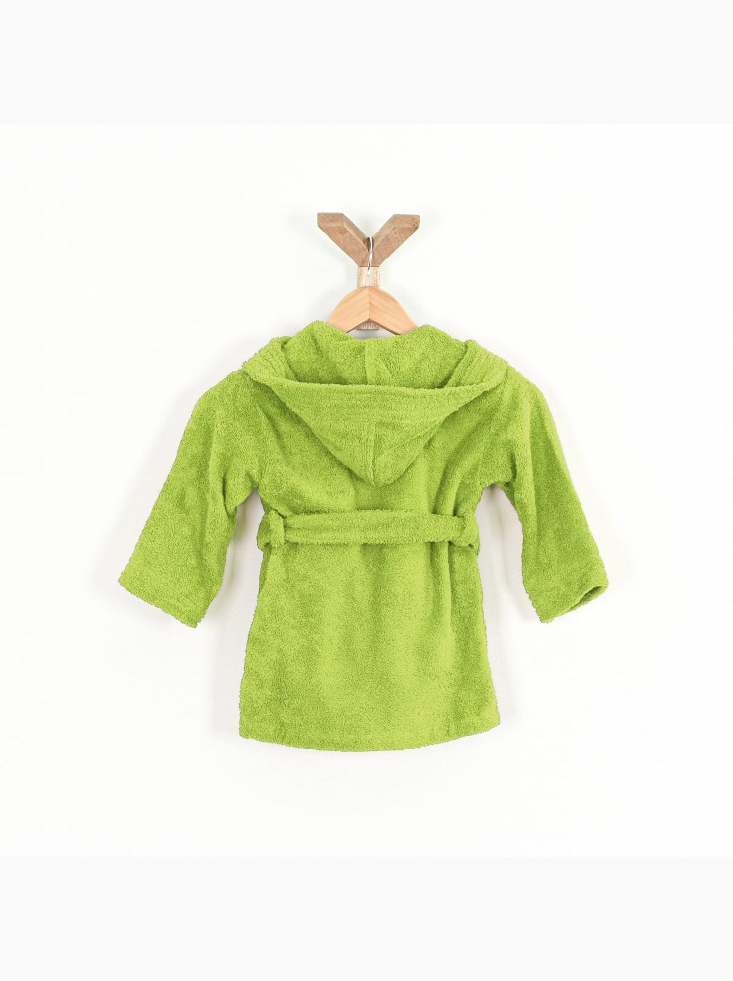 Peignoir enfant capuche en coton bouclette éponge COCOON - Blanc