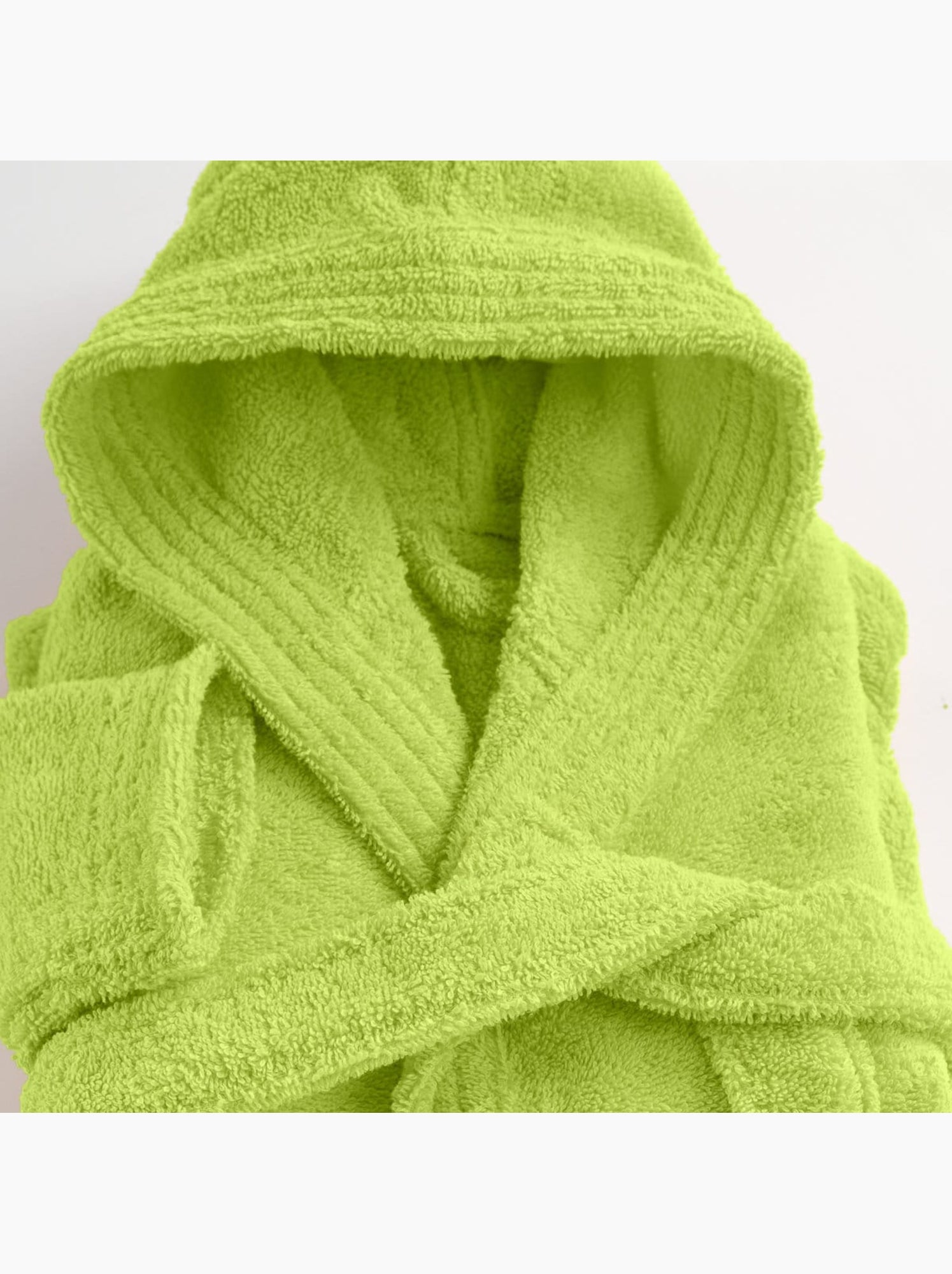 Peignoir enfant capuche en coton bouclette éponge COCOON - Blanc