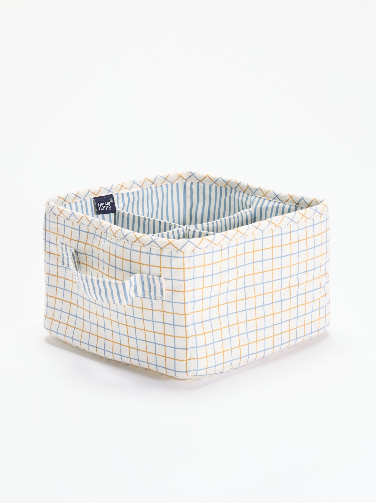 Petit panier de rangement en textile - Blanc