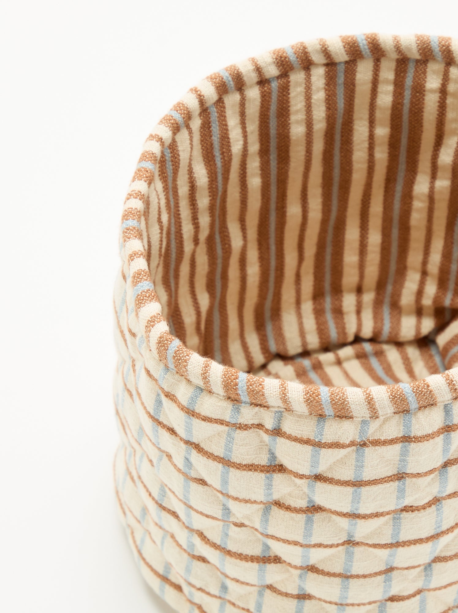 Petit panier de rangement imprimé - Marron