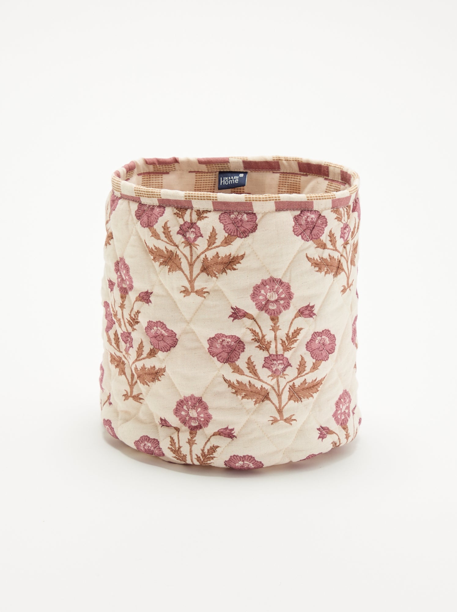 Petit panier de rangement imprimé - Rose