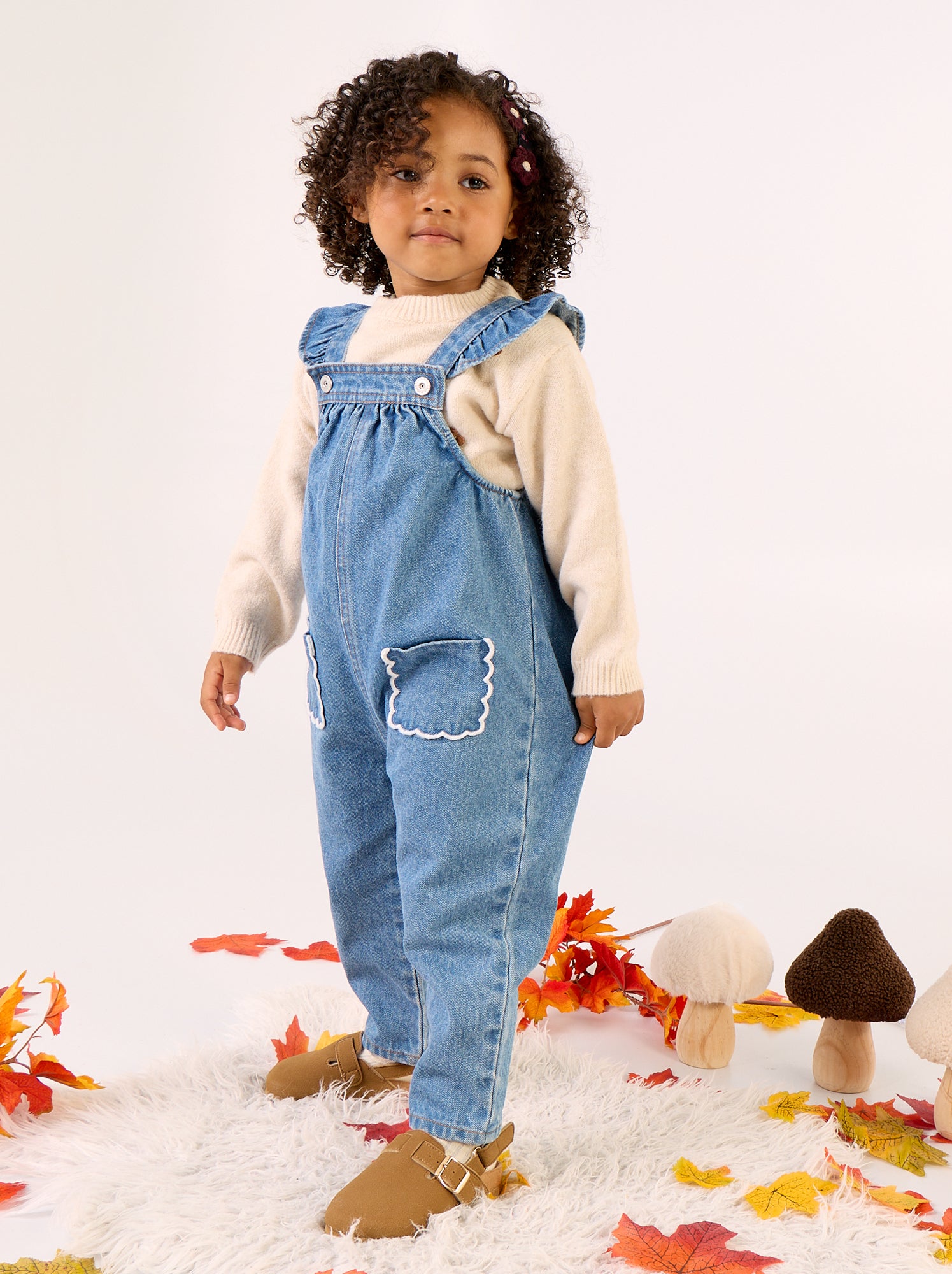 Pinces croco forme fleurs - Bleu