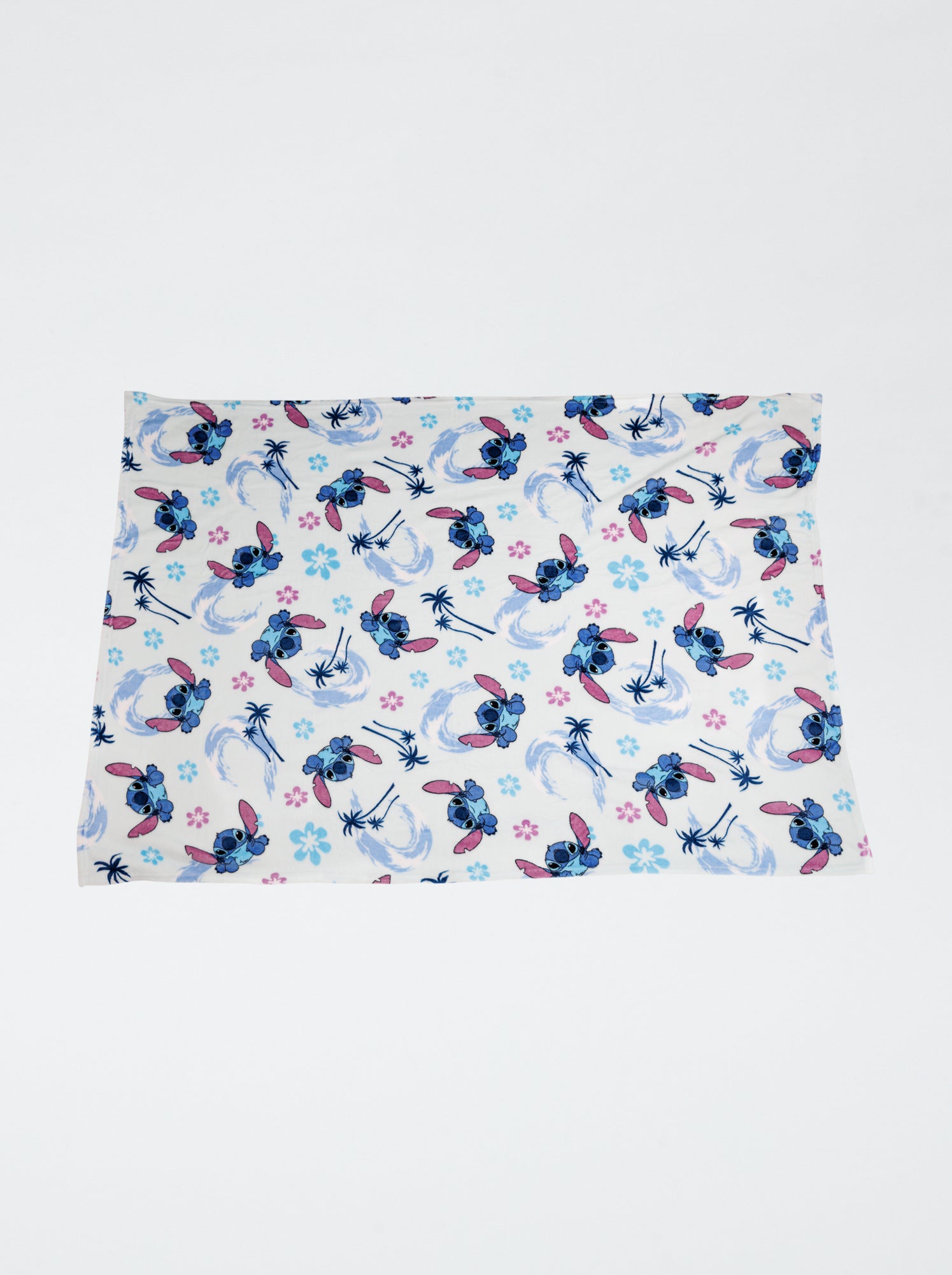 Plaid en flanelle 'Stitch' - Bleu