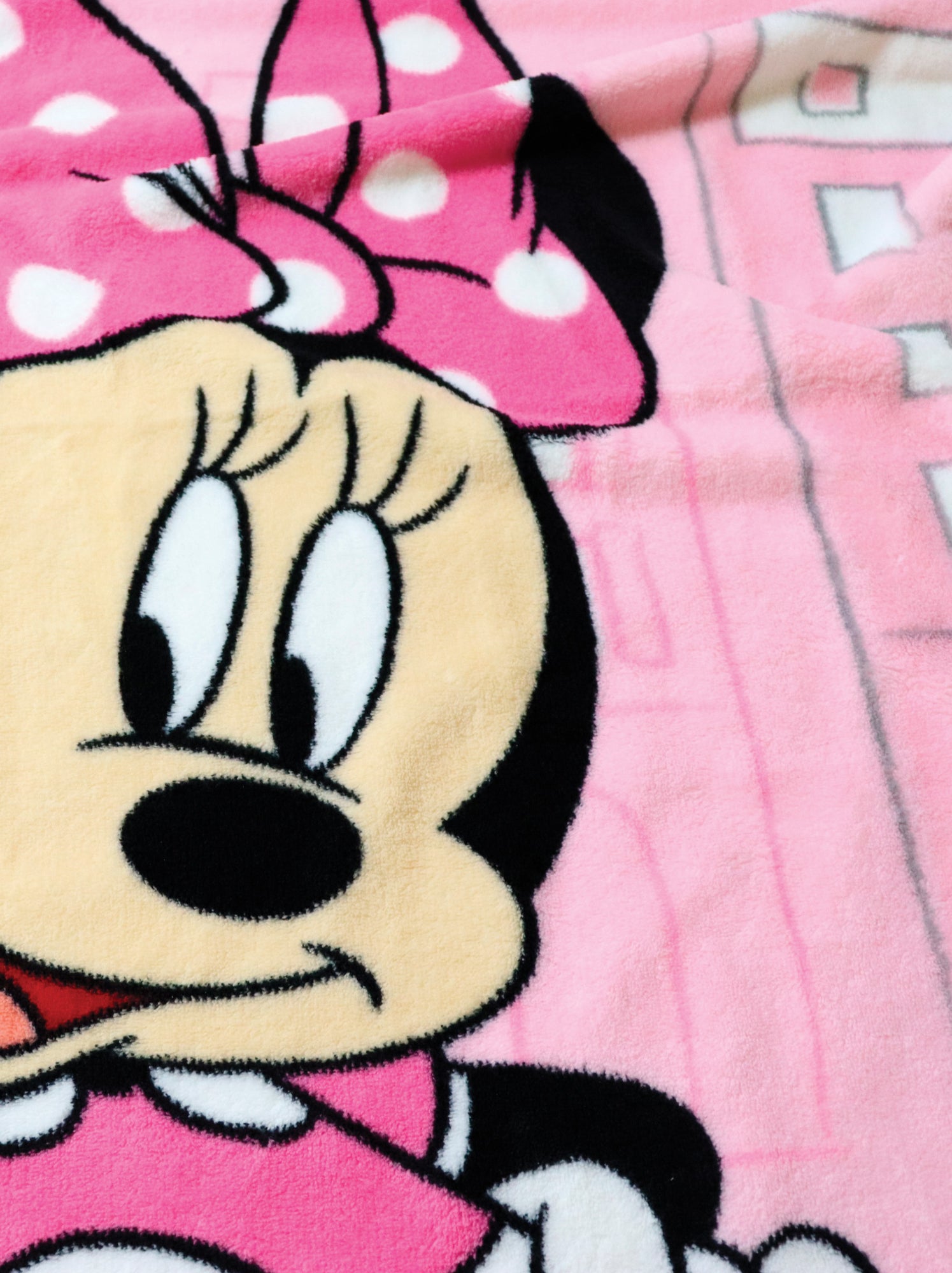 Plaid en polaire 'Minnie' - Rose