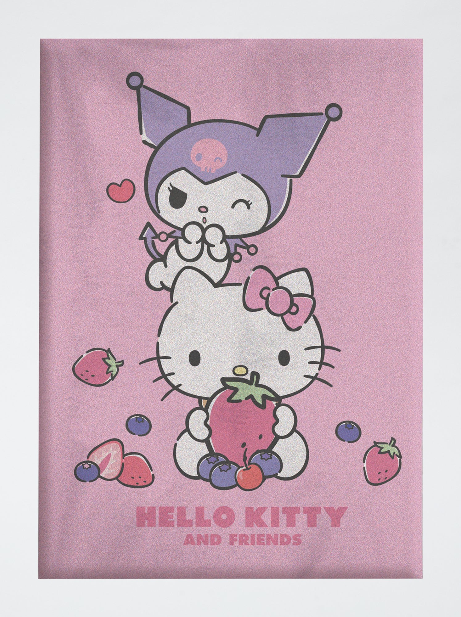 Plaid 'Hello Kitty' 100 x 140 cm - Rose