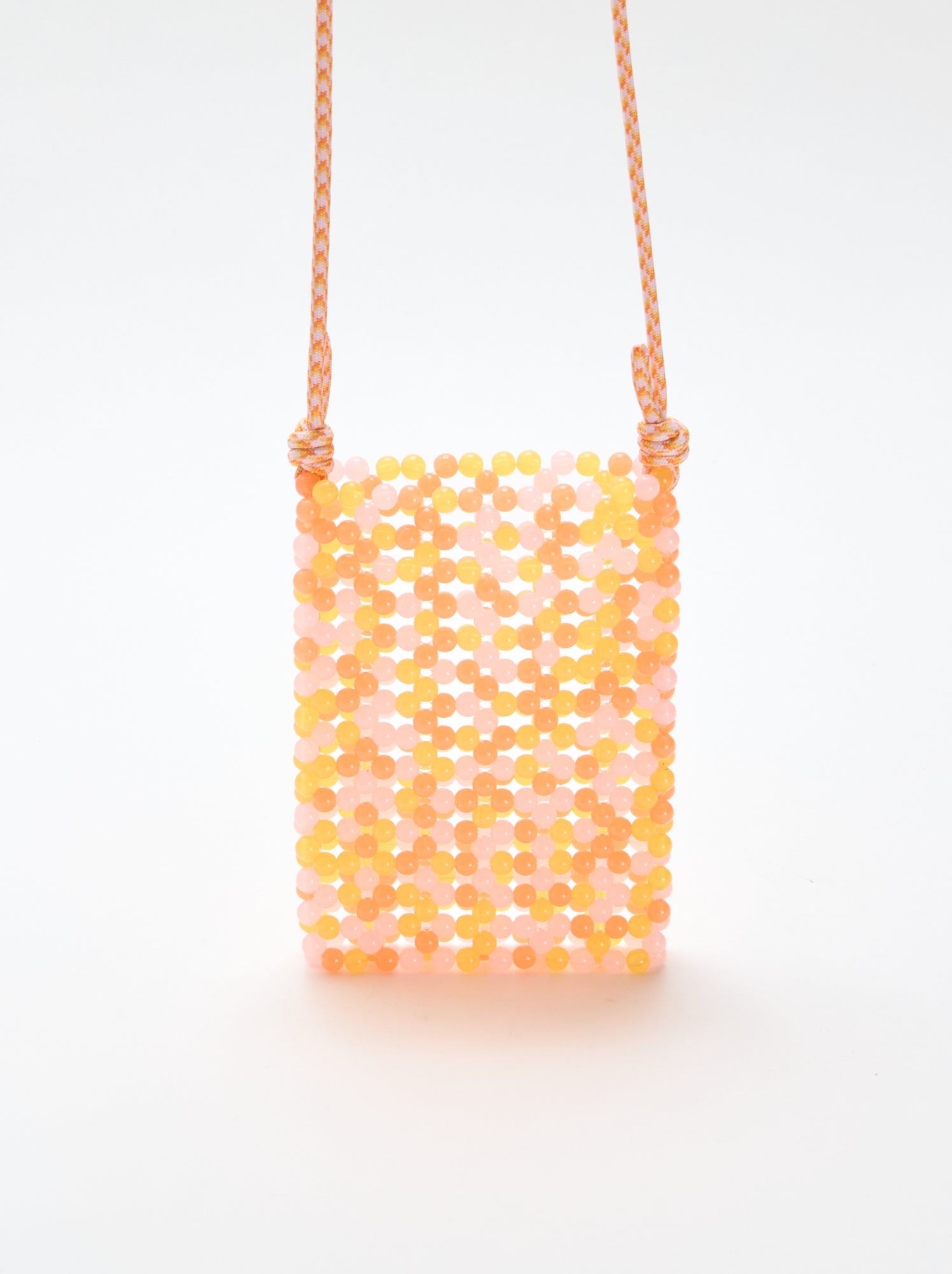 Pochette de téléphone en perles - Orange