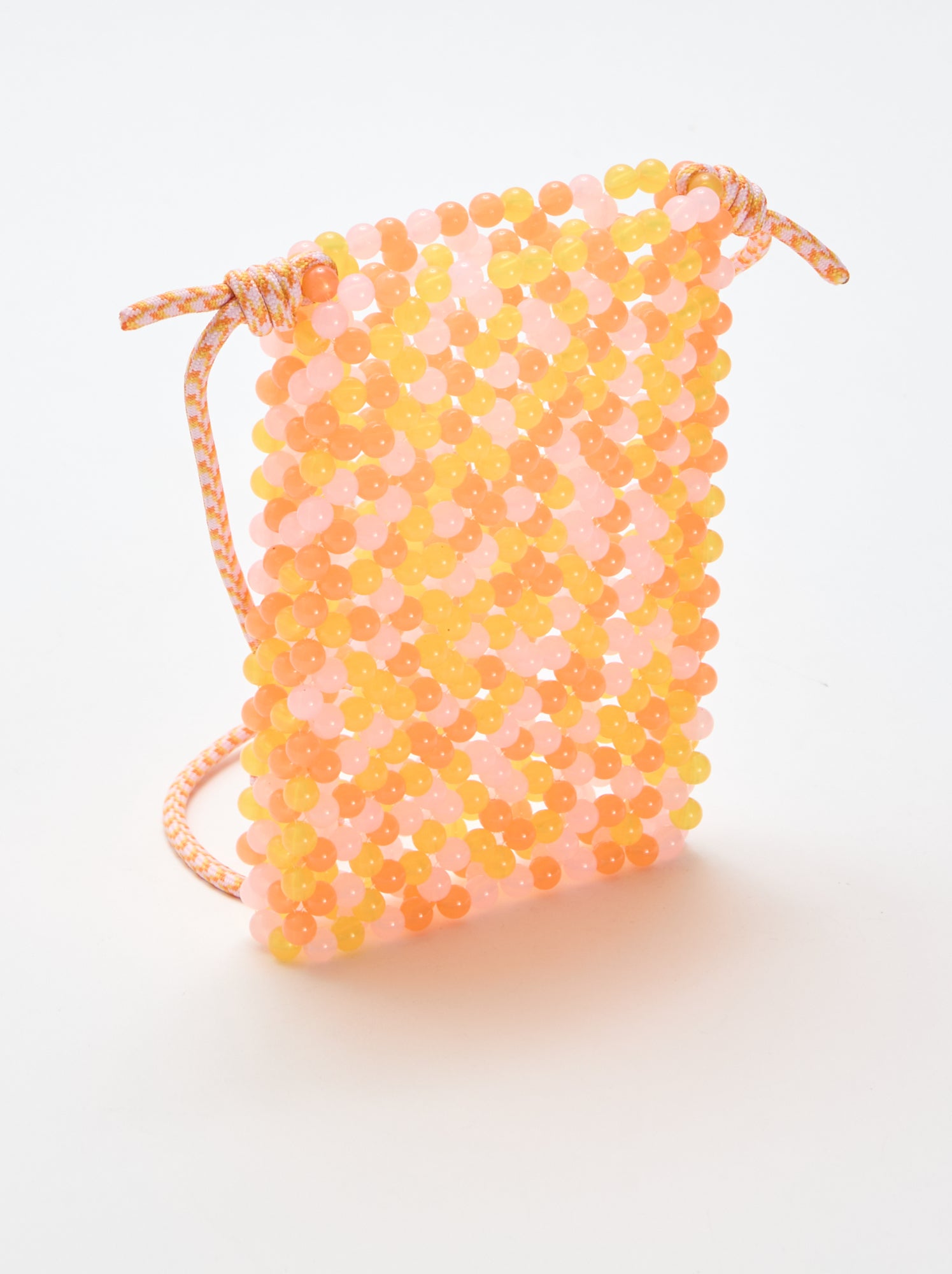 Pochette de téléphone en perles - Orange