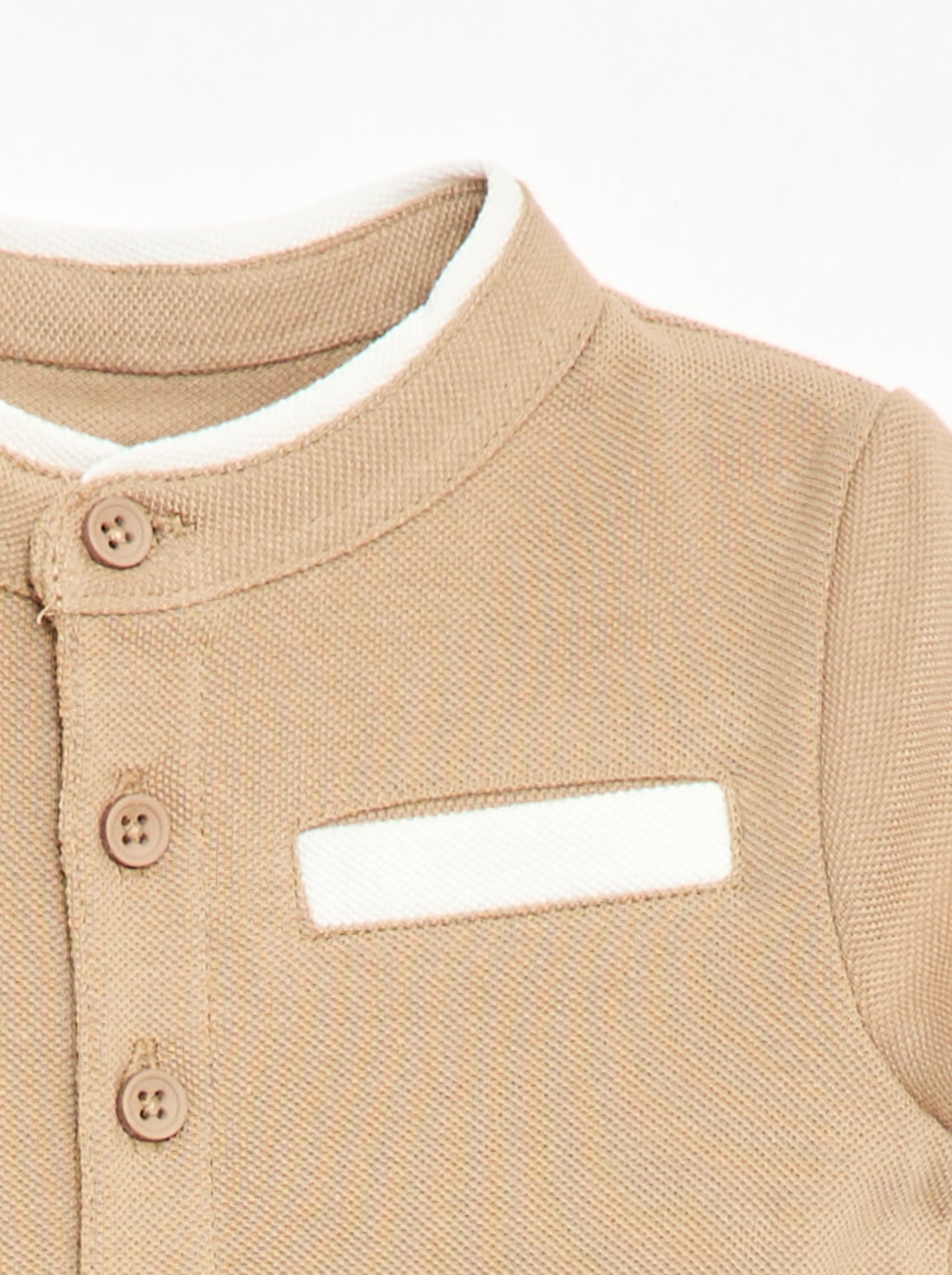 Polo à manches courtes - Beige