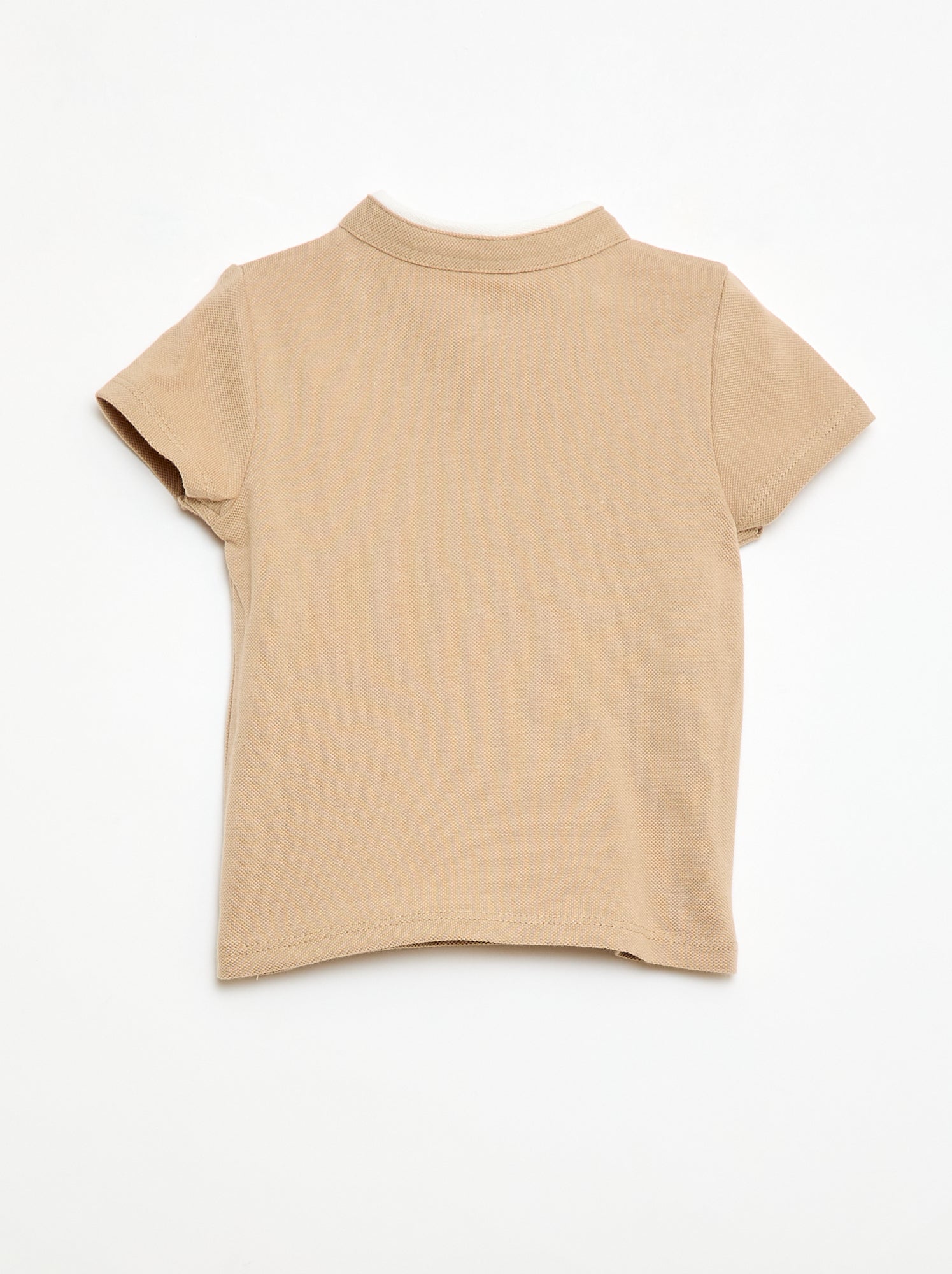 Polo à manches courtes - Beige