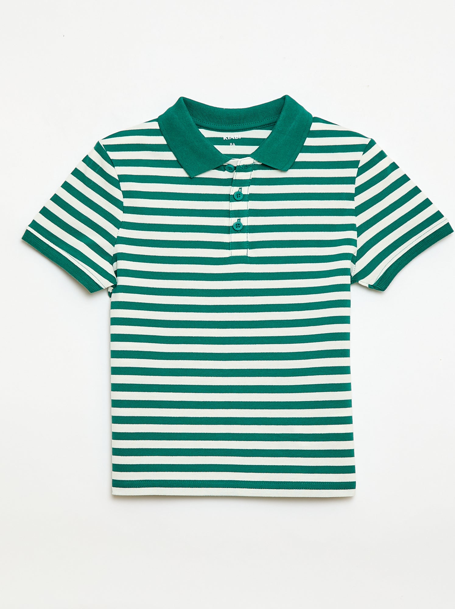 Polo à manches courtes en piqué de coton - Vert