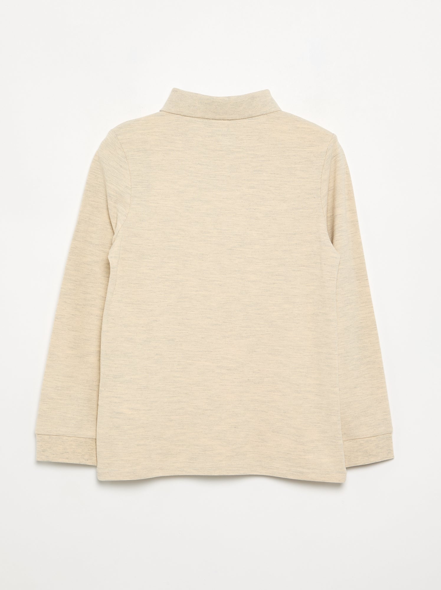 Polo à manches longues - Beige (FZG88_5)