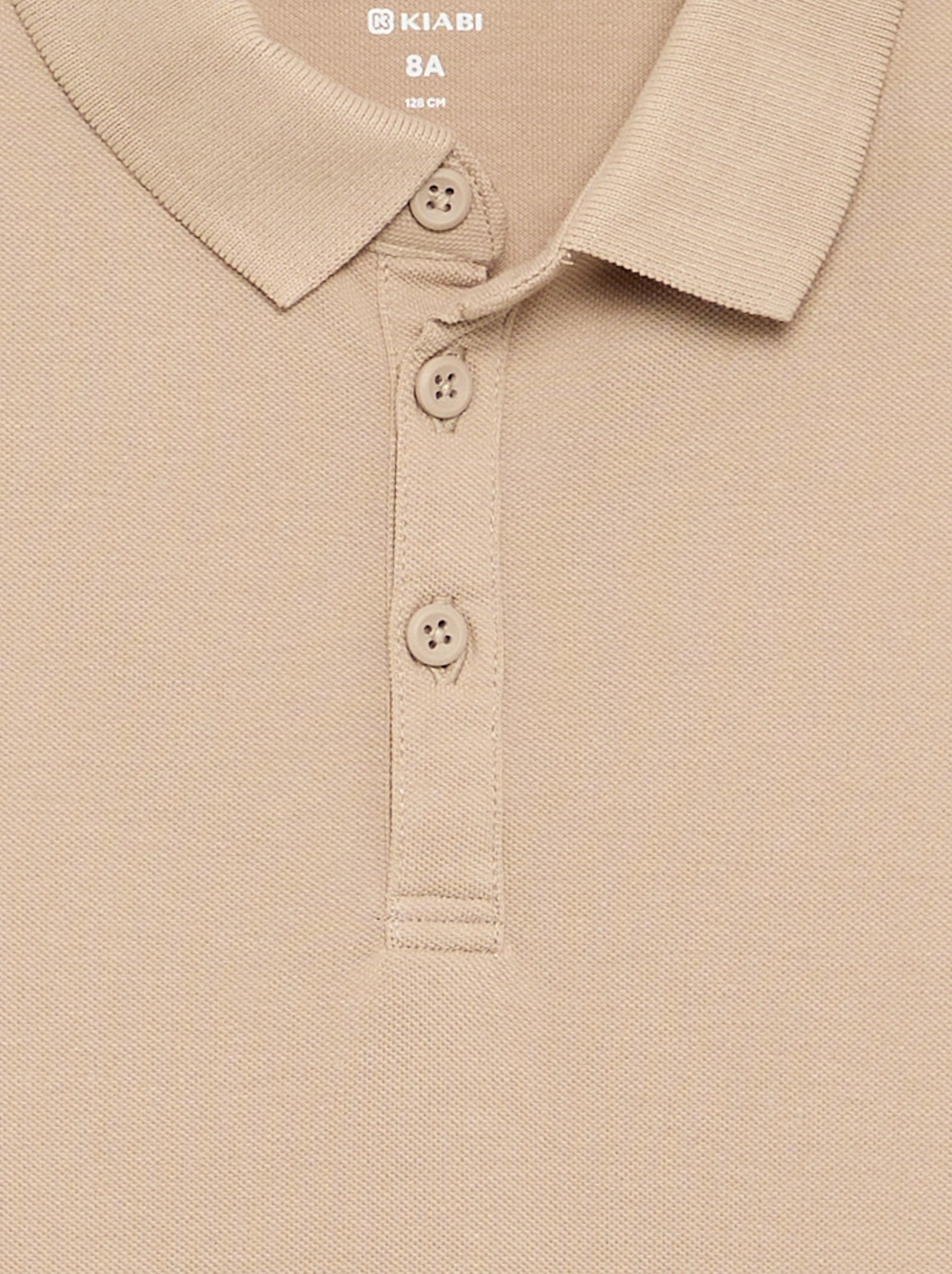 Polo à manches longues - Beige (FZG88_7)