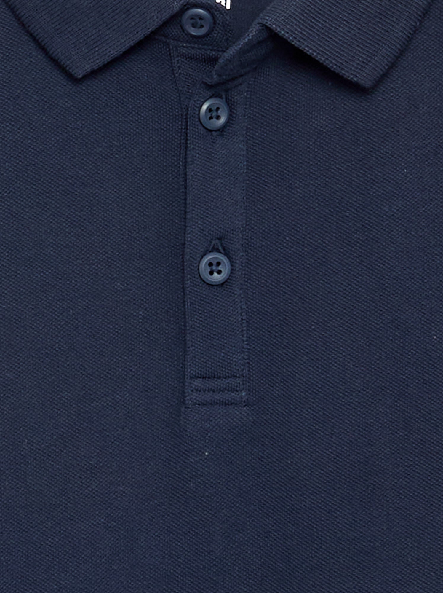 Polo à manches longues - Bleu (FZG88_2)