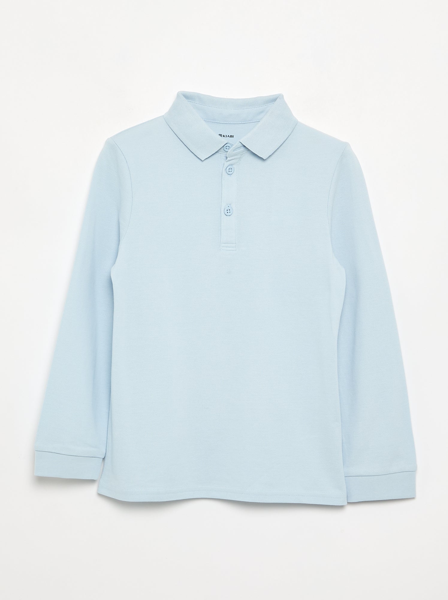 Polo à manches longues - Bleu (FZG88_3)