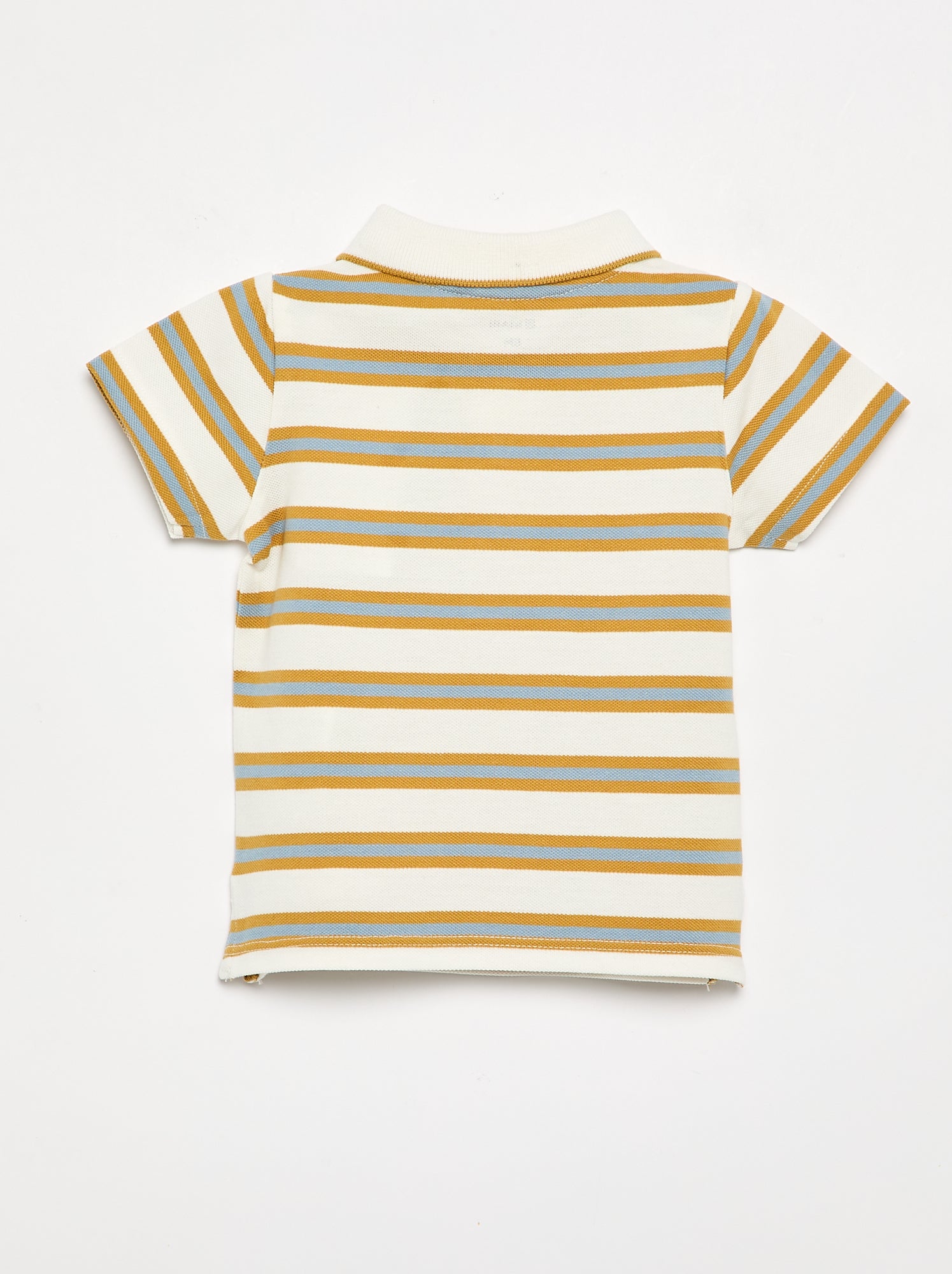 Polo en coton piqué - Blanc