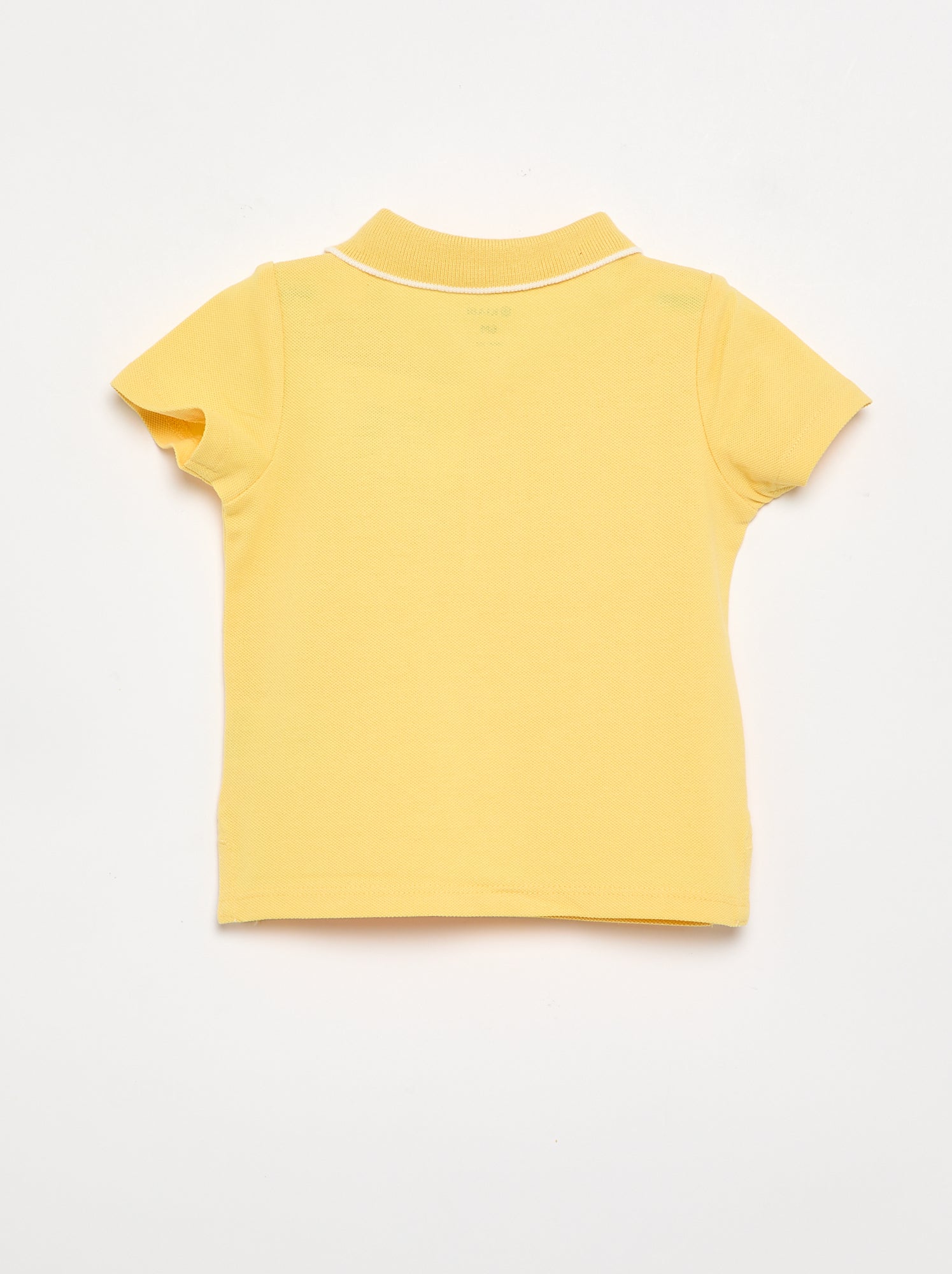 Polo en coton piqué - Jaune