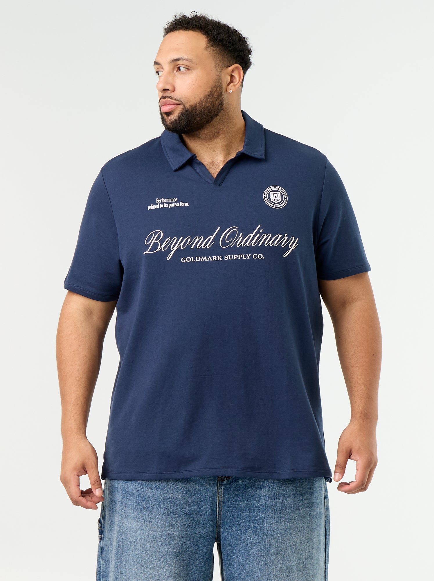 Polo en maille jersey manches courtes - Noir