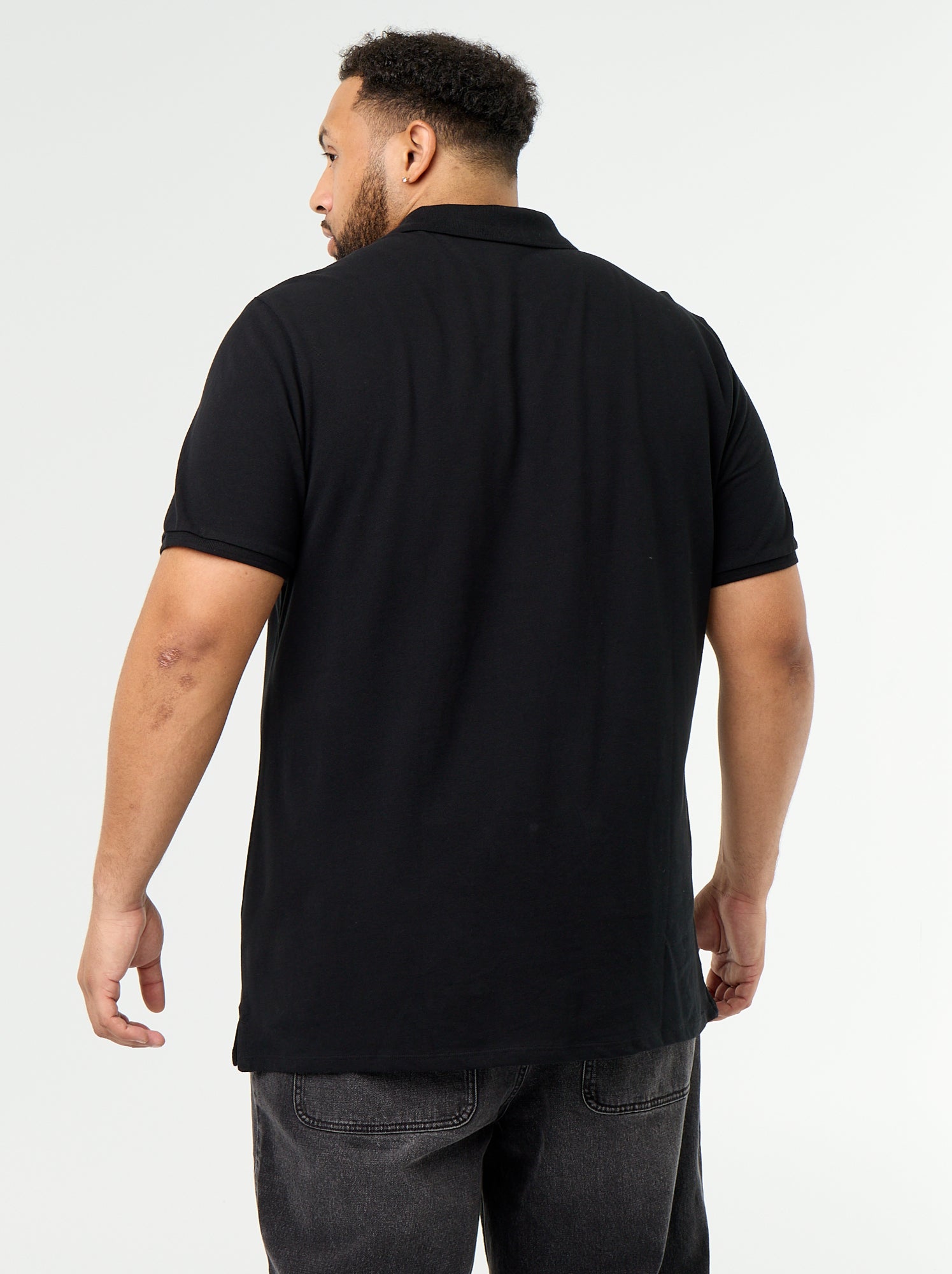 Polo en maille piqué - Noir