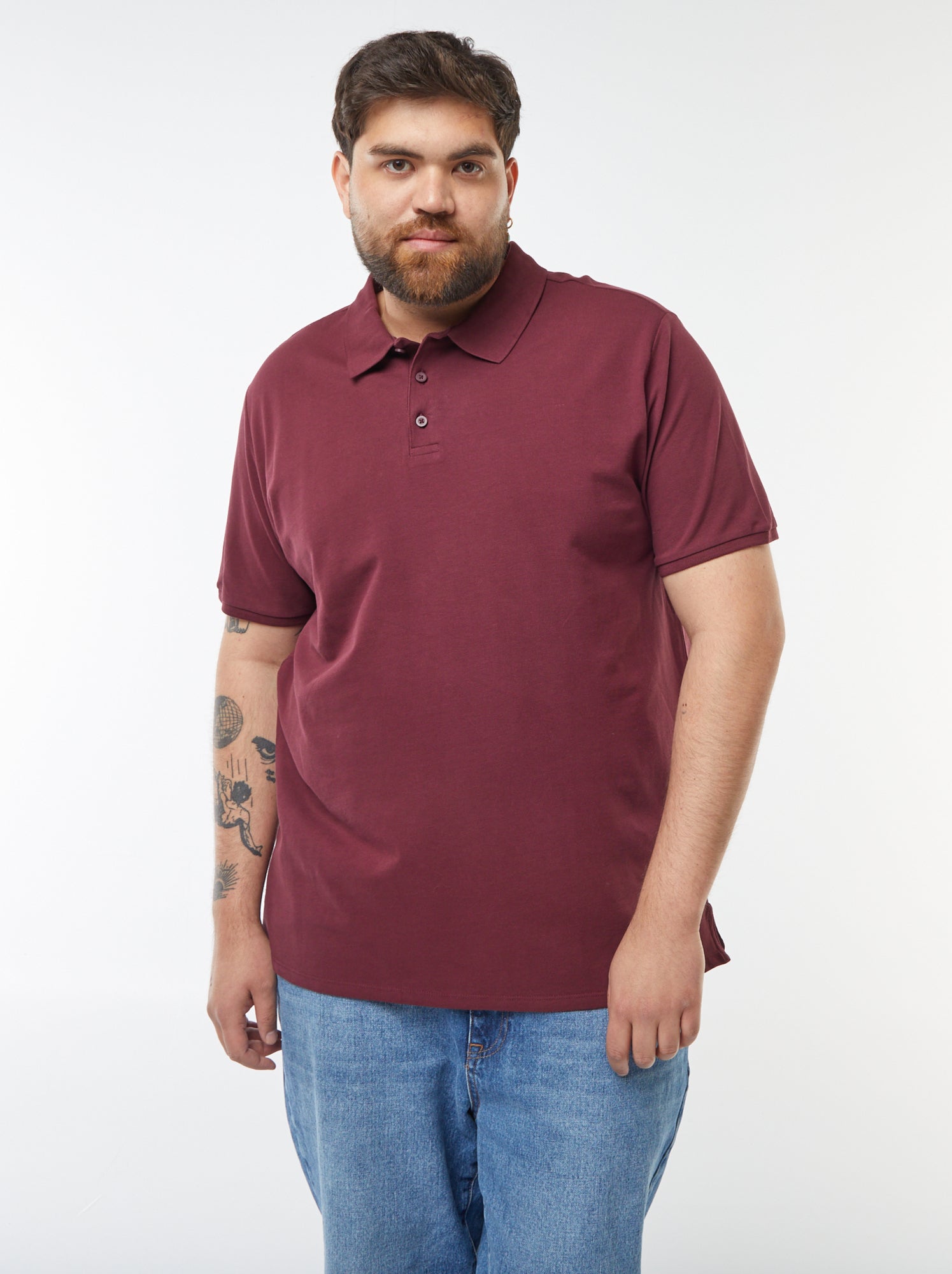 Polo en maille piqué - Rouge