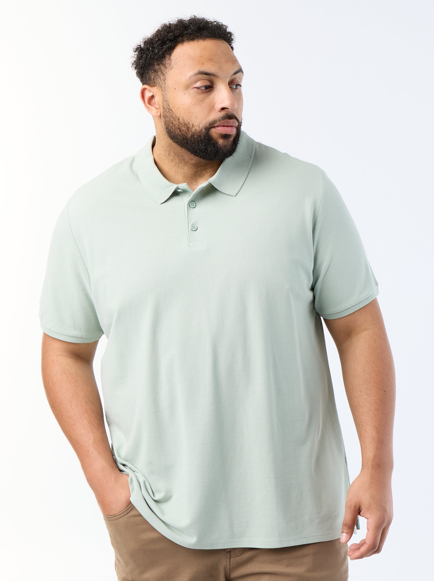 Polo en maille piqué - Vert