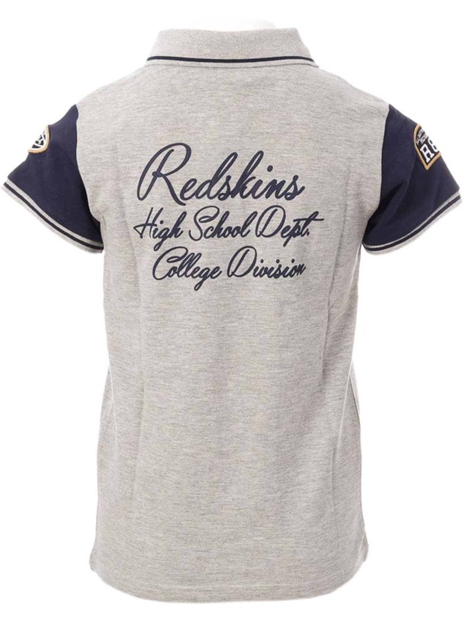 Polo garçon redskins - Gris Argenté