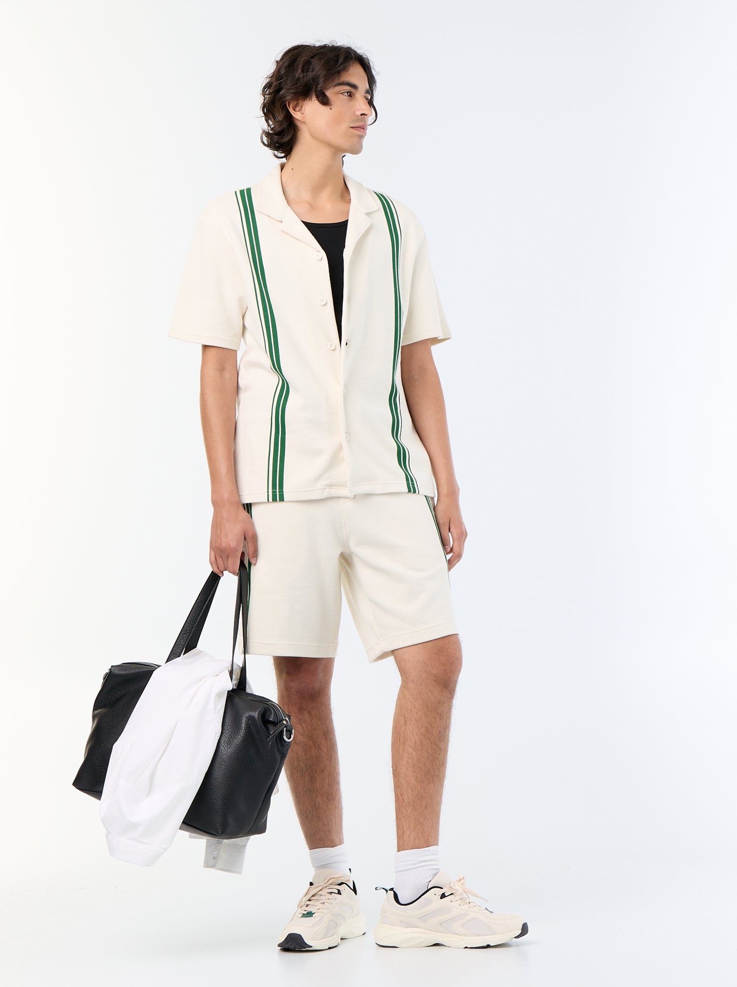 Polo homme en coton uni - Blanc