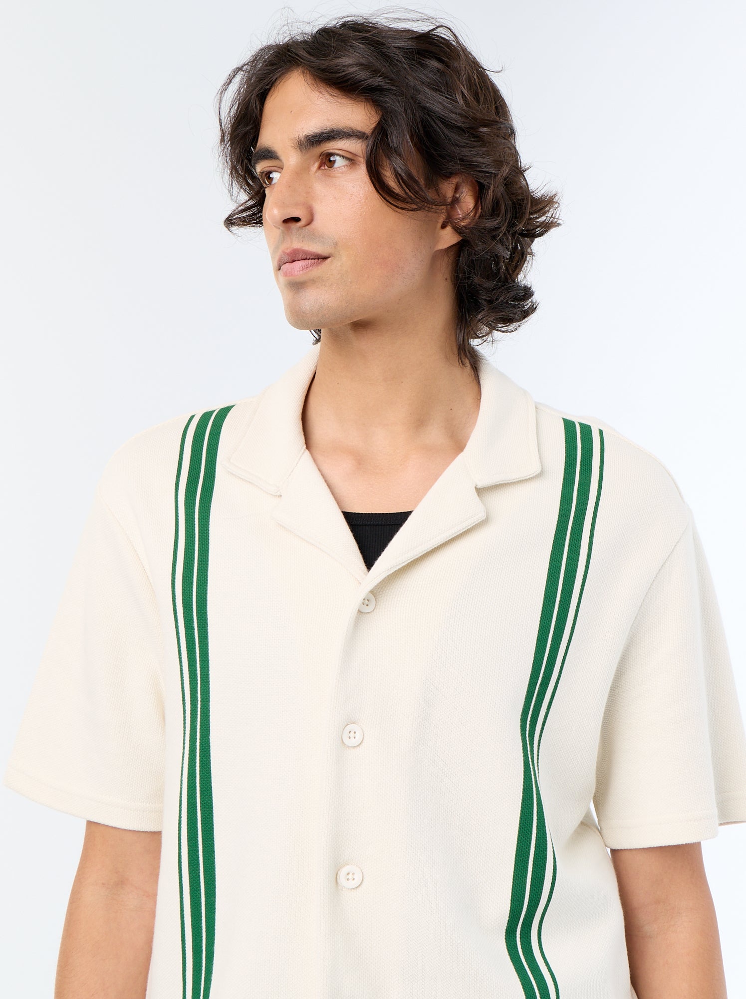 Polo homme en coton uni - Blanc