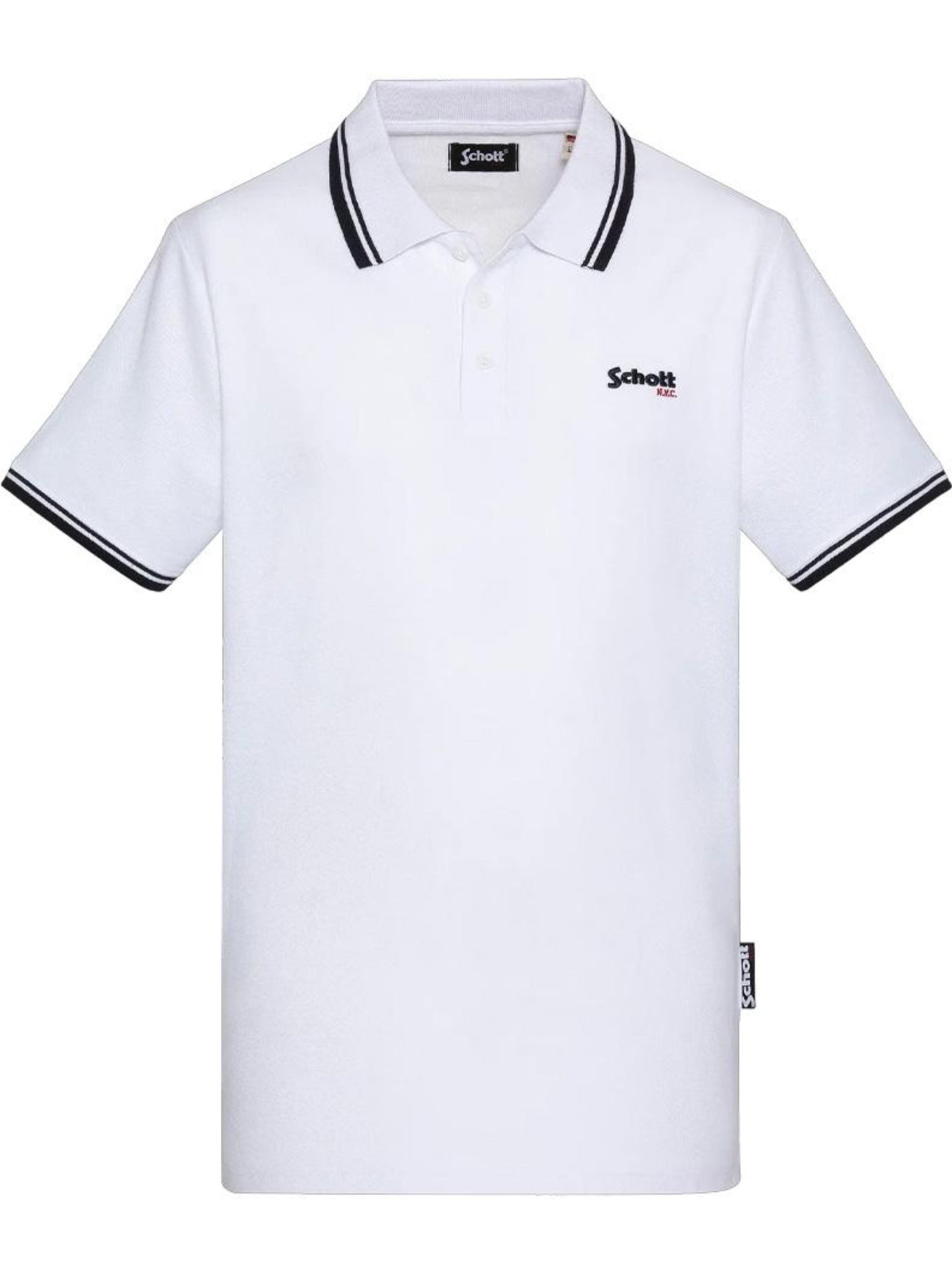 Polo homme schott - Blanc