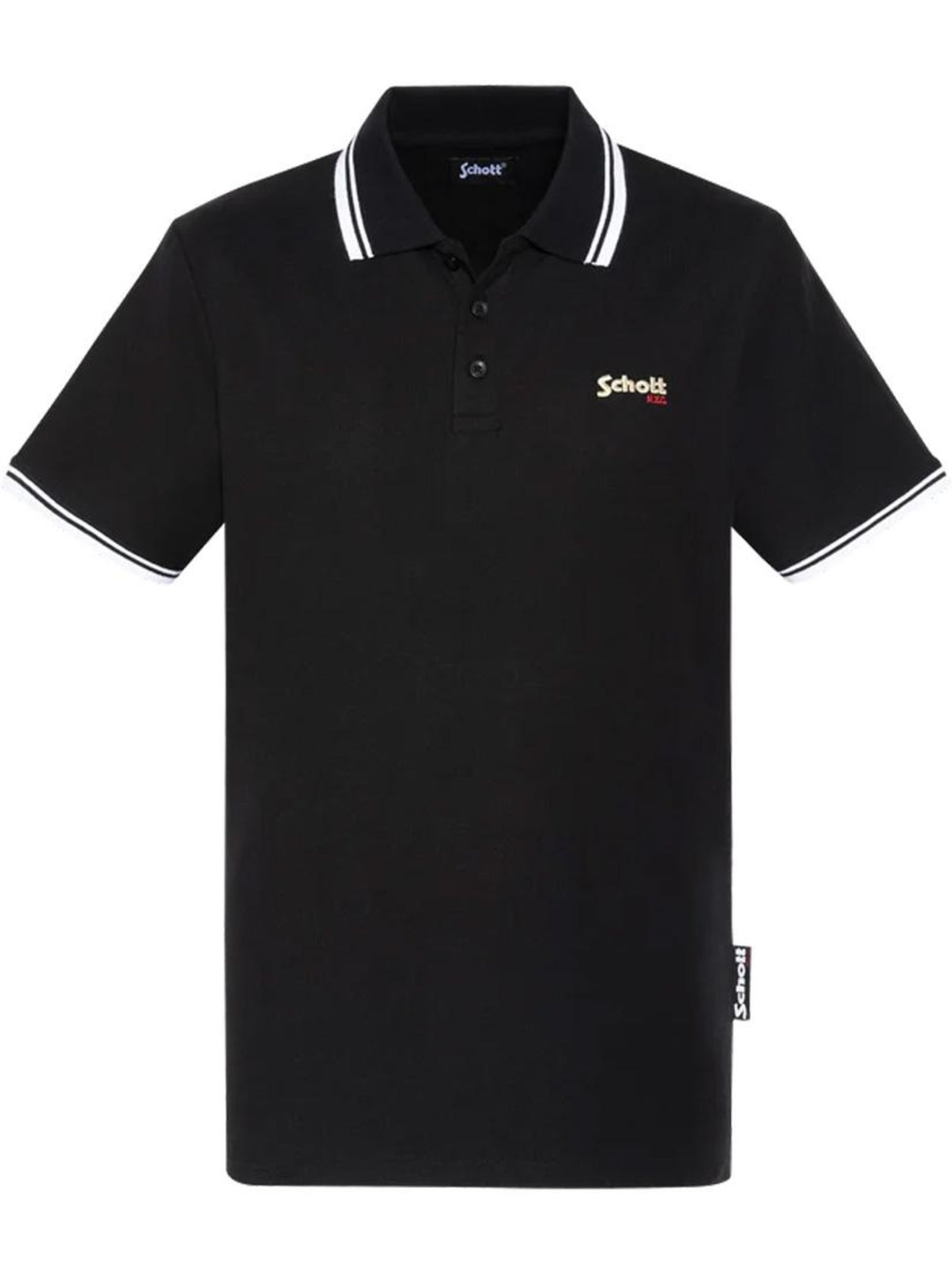 Polo homme schott - Noir