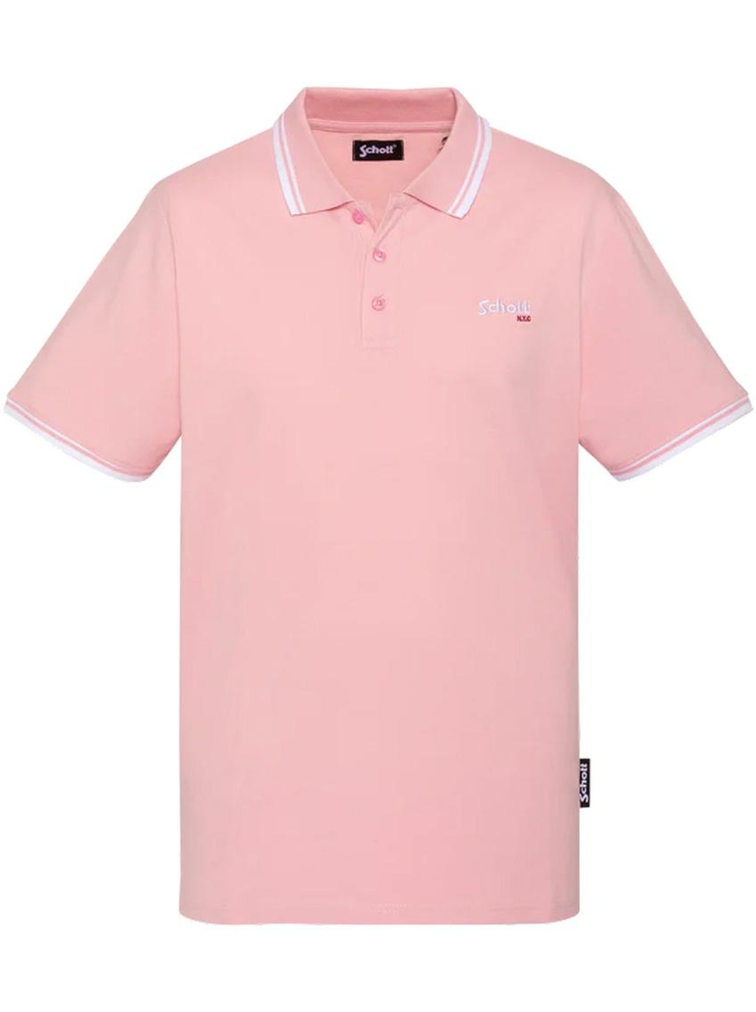 Polo homme schott - Rose