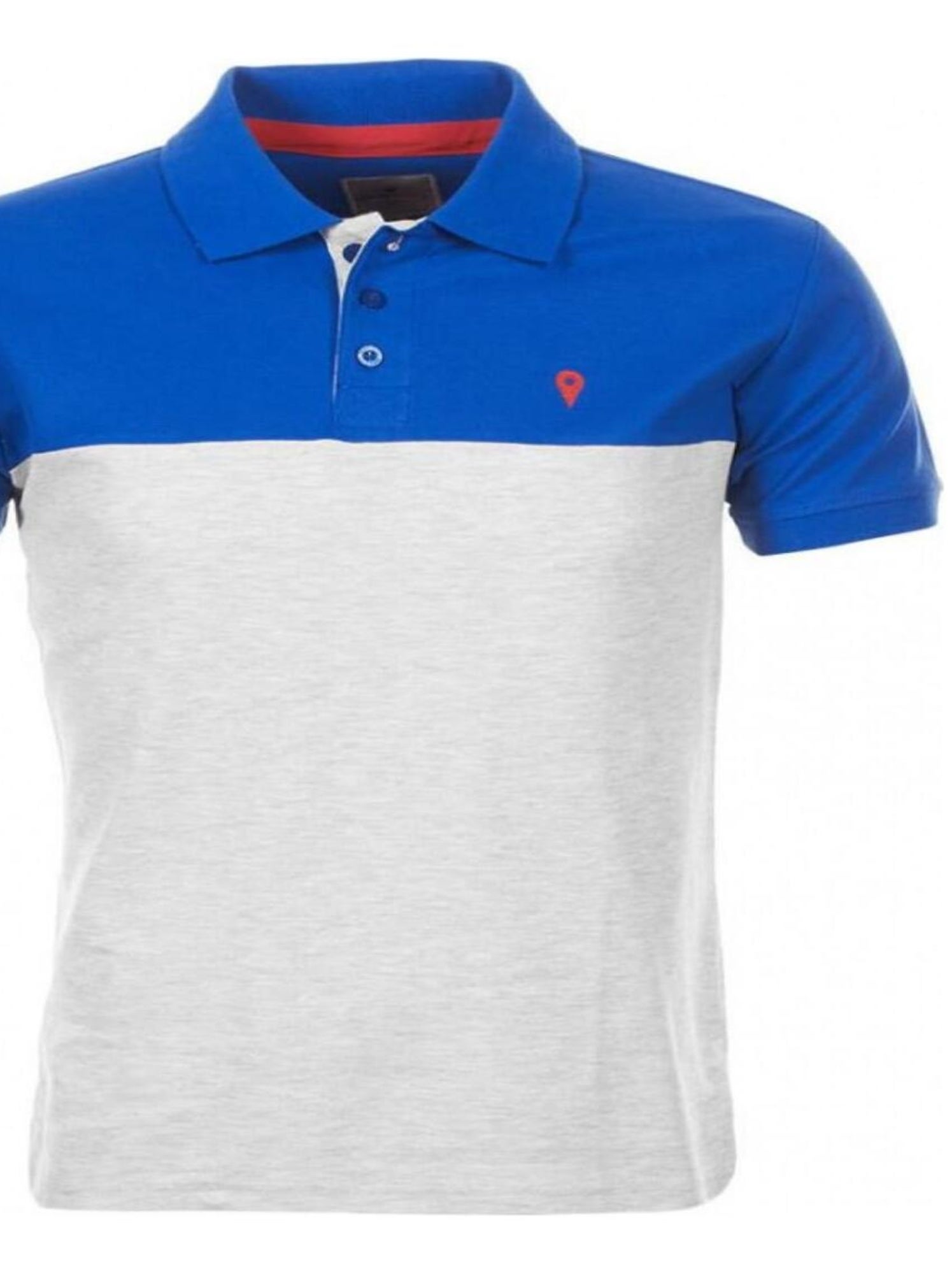 Polo manches courtes garçon ECALOSTE - DEGRE CELSIUS - Bleu Gris