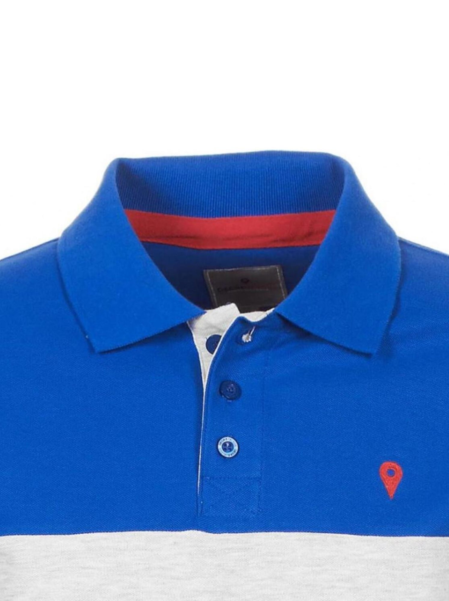Polo manches courtes garçon ECALOSTE - DEGRE CELSIUS - Bleu Gris