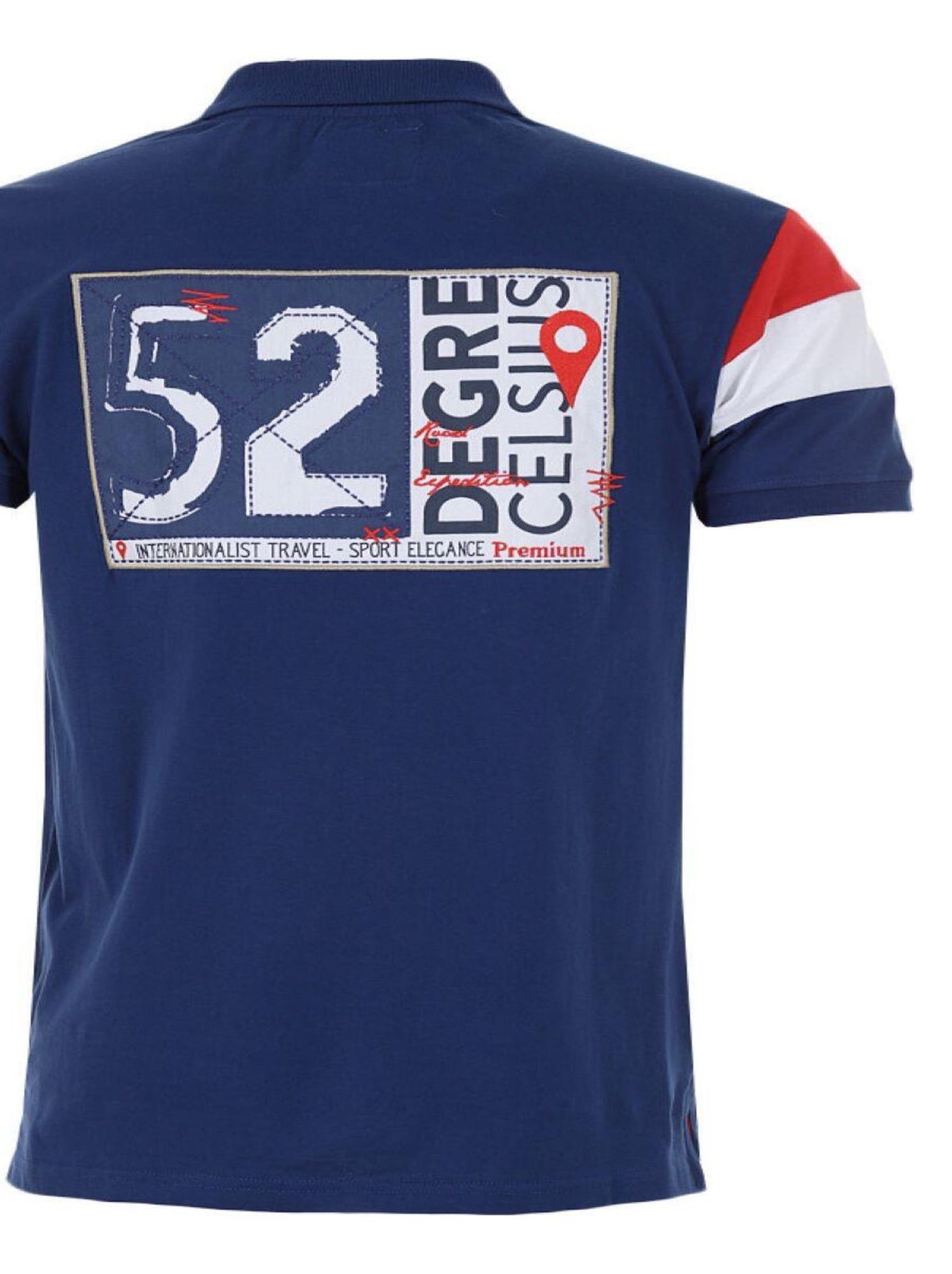 Polo manches courtes garçon ECICOLOR - DEGRE CELSIUS - Bleu marine