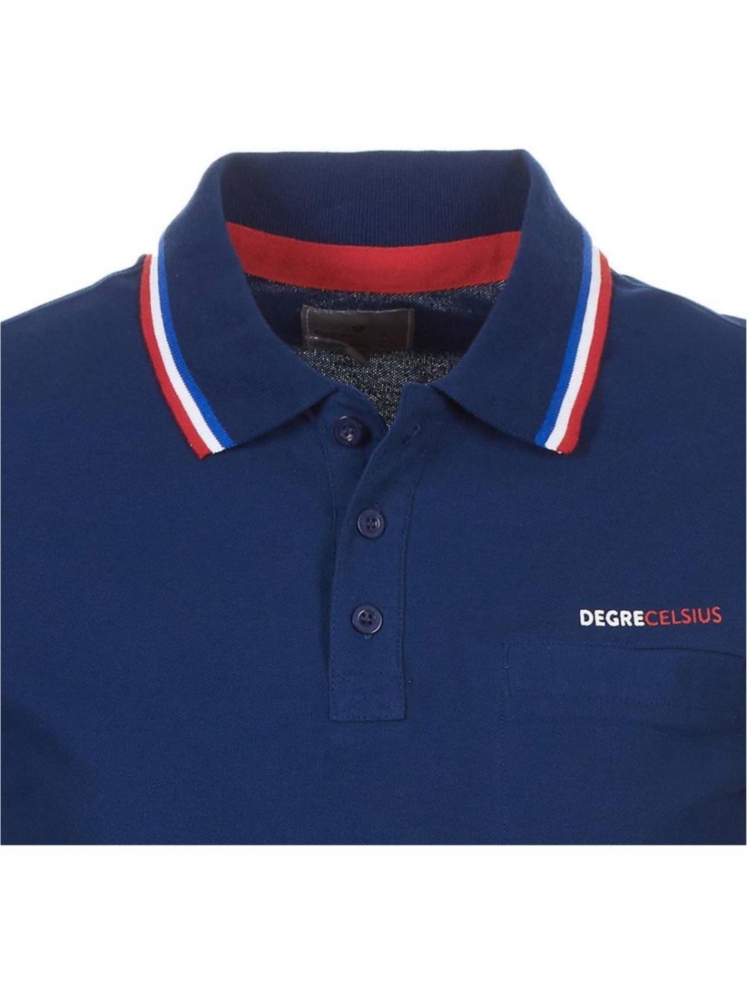 Polo manches longues   CILAR - DEGRE CELSIUS - Bleu marine