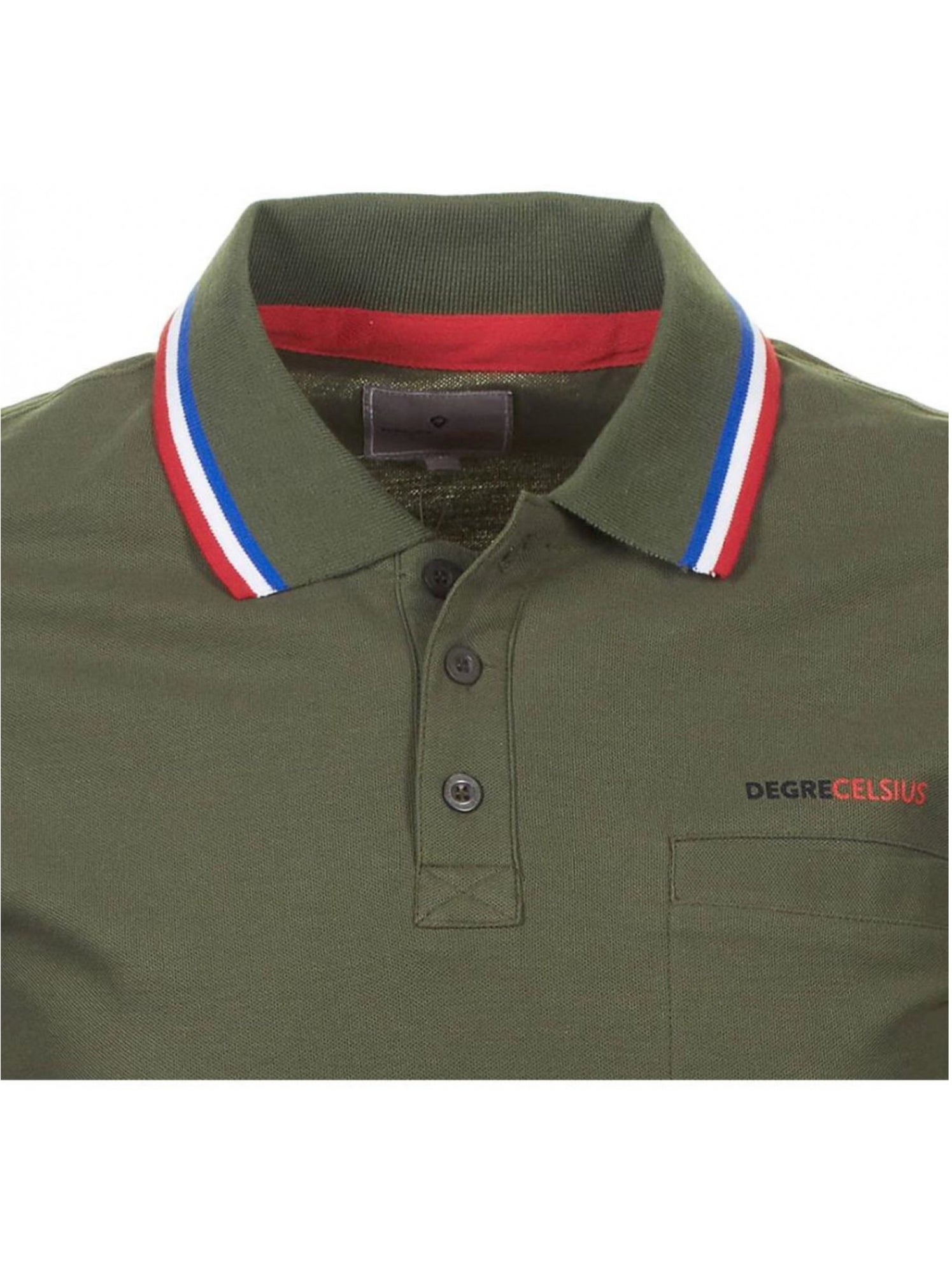 Polo manches longues   CILAR - DEGRE CELSIUS - Kaki
