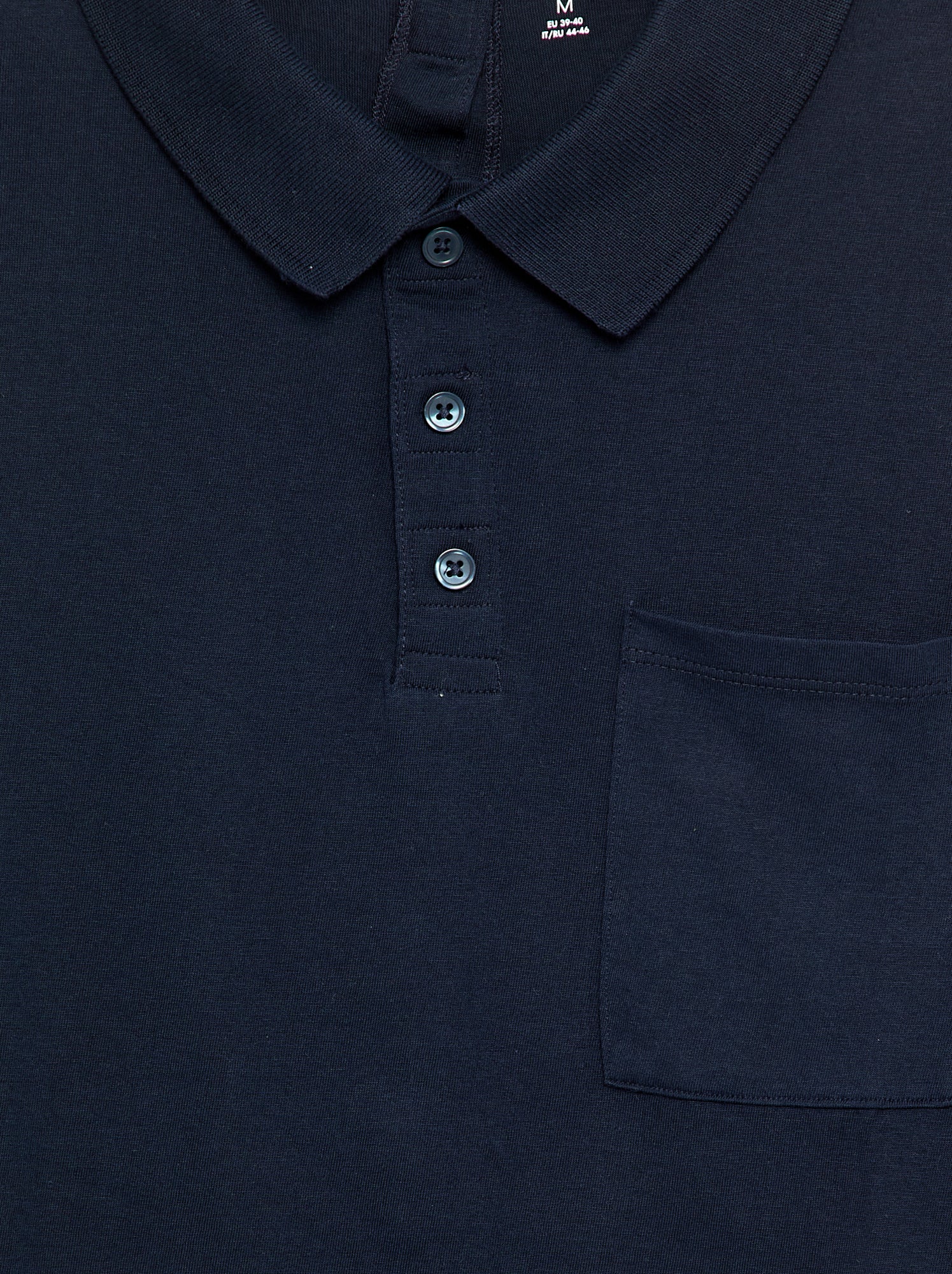 Polo manches longues - collection facile à enfiler - Bleu