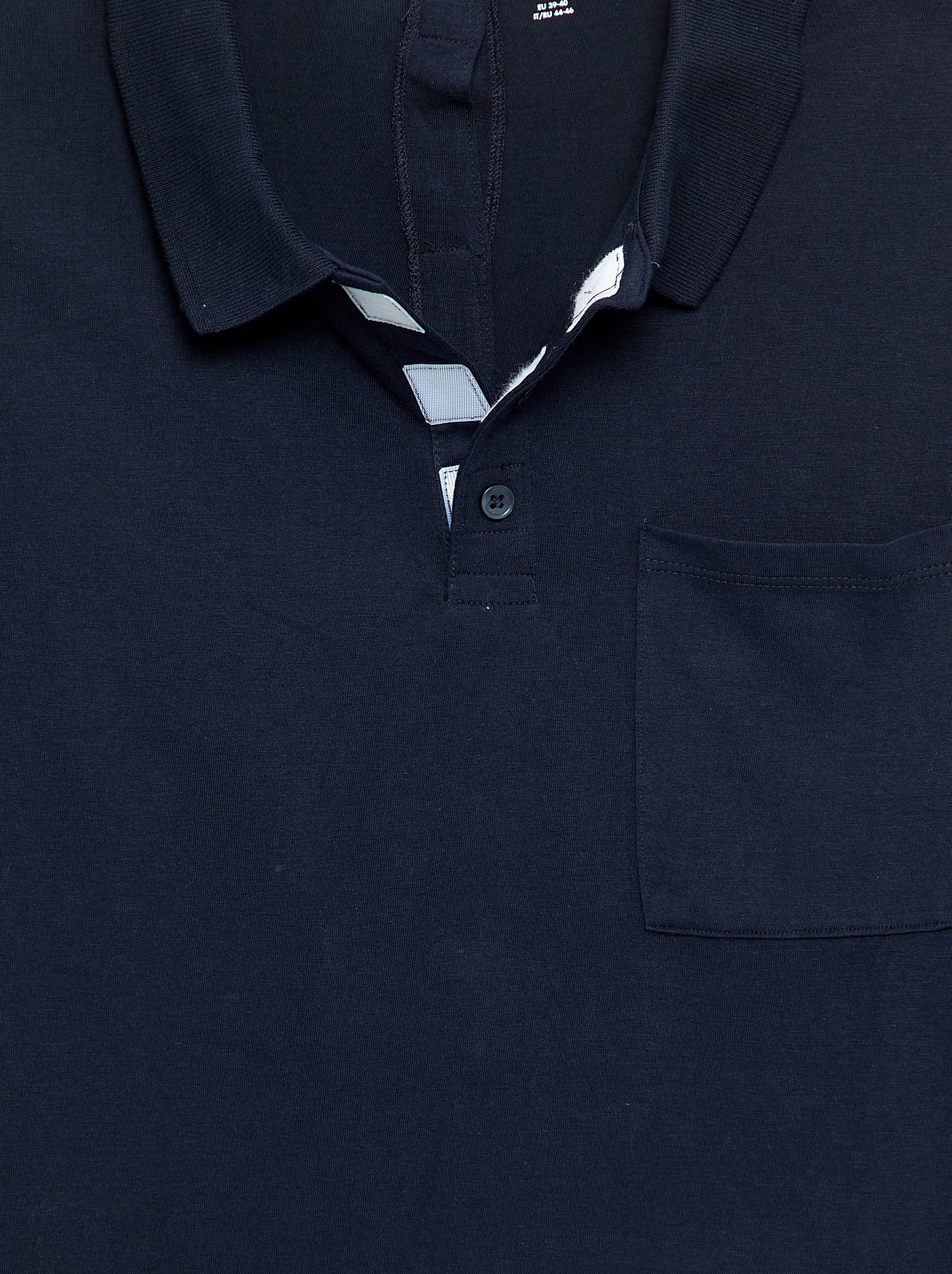 Polo manches longues - collection facile à enfiler - Bleu