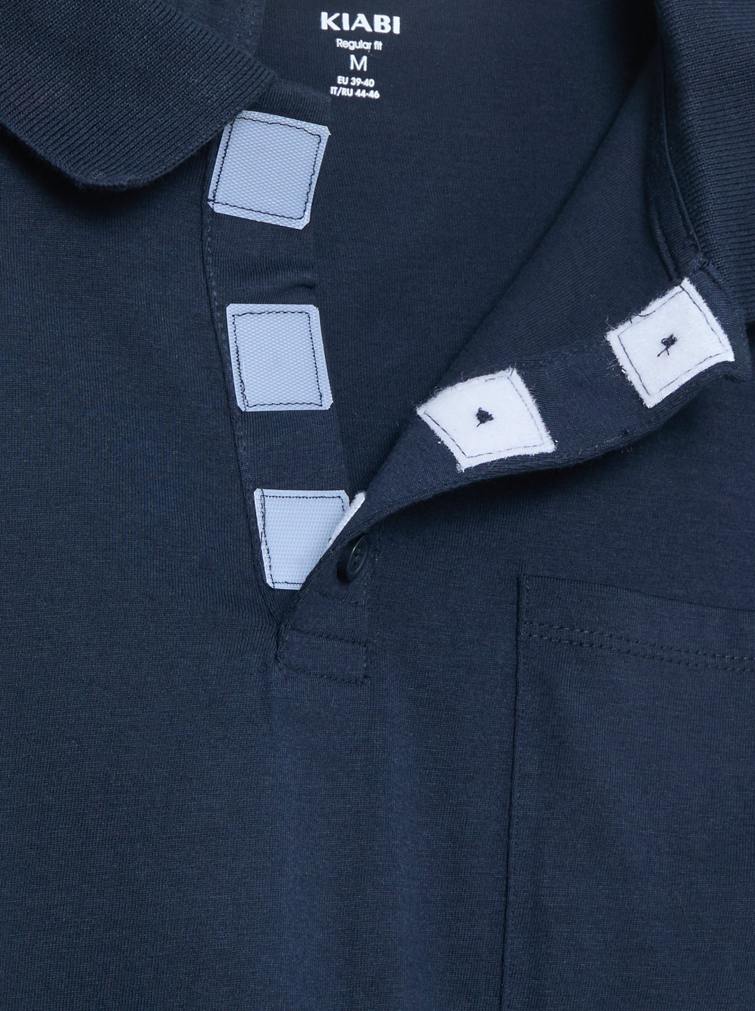 Polo manches longues - collection facile à enfiler - Bleu