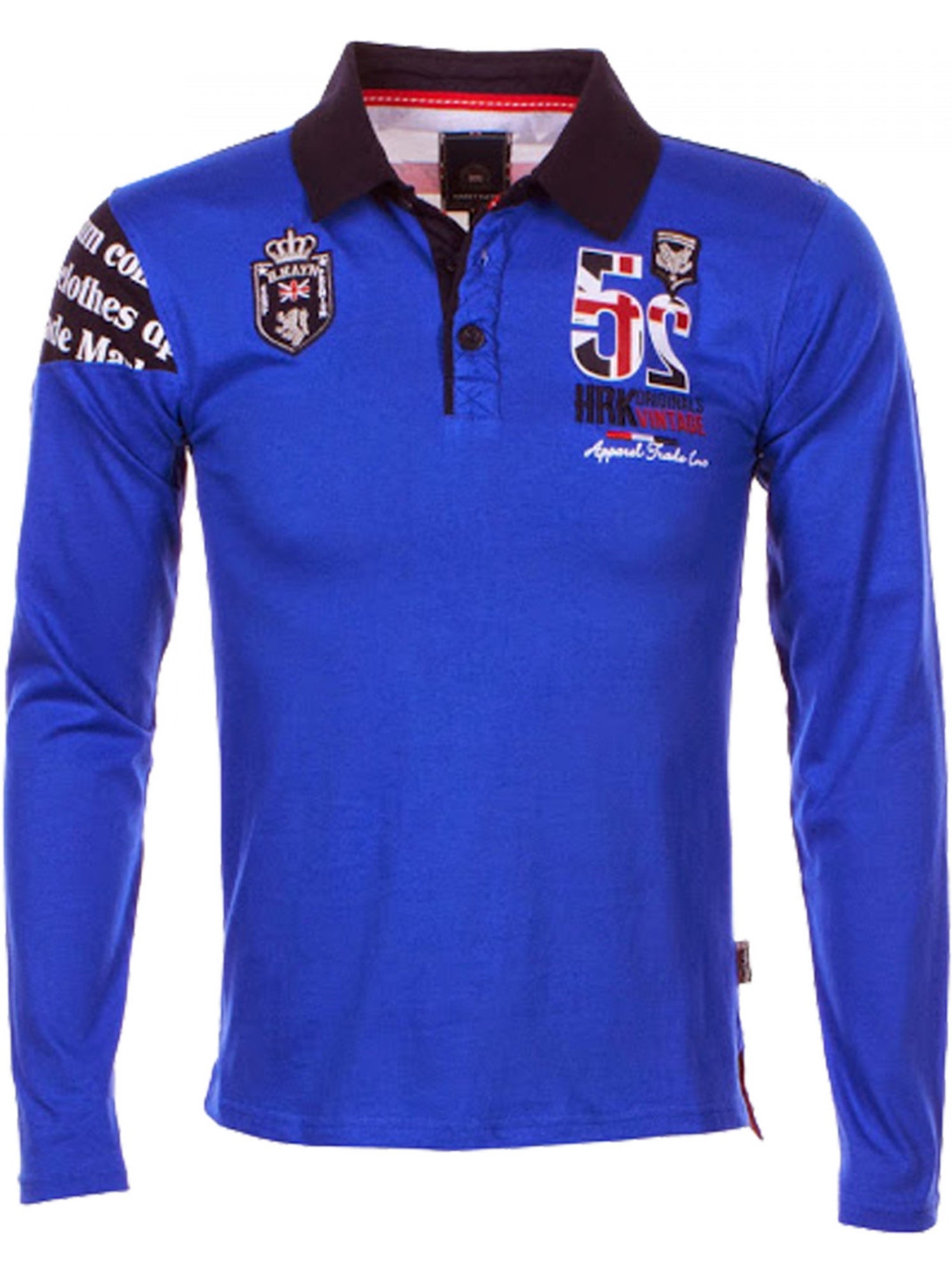 Polo manches longues garçon ECEGULL - VENT DU CAP - Bleu